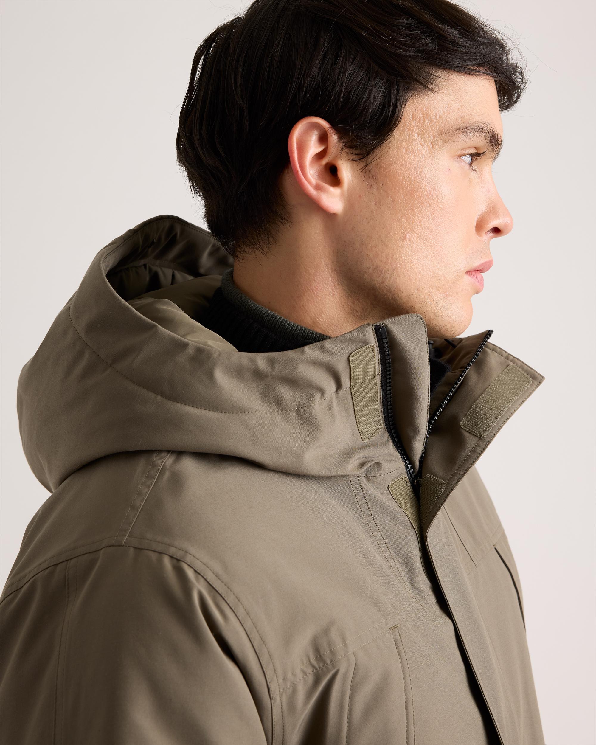 Quince | Men's Responsible Down Hooded Parka Size XL, Recycled Polyester Product Image
