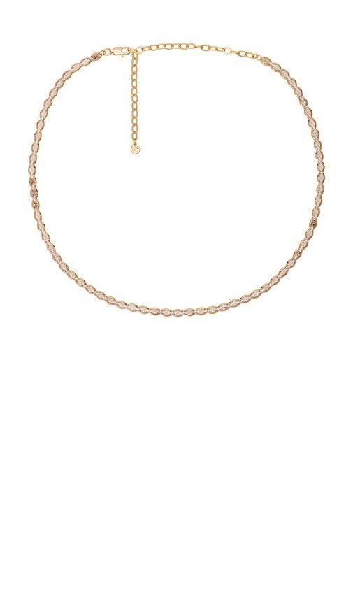 Oval Crystal Tennis Necklace Product Image