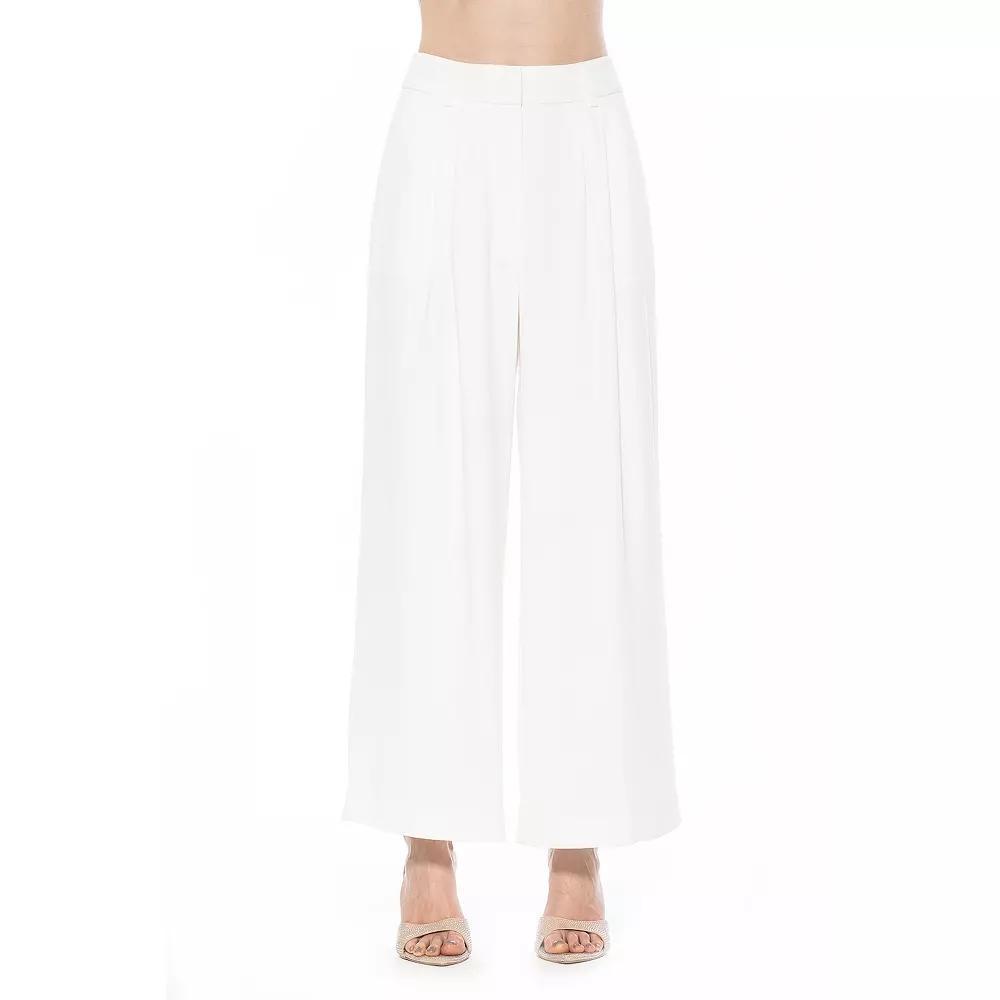 Women's ALEXIA ADMOR Kari Long Wide Leg Pants, Size: 6, Black Product Image