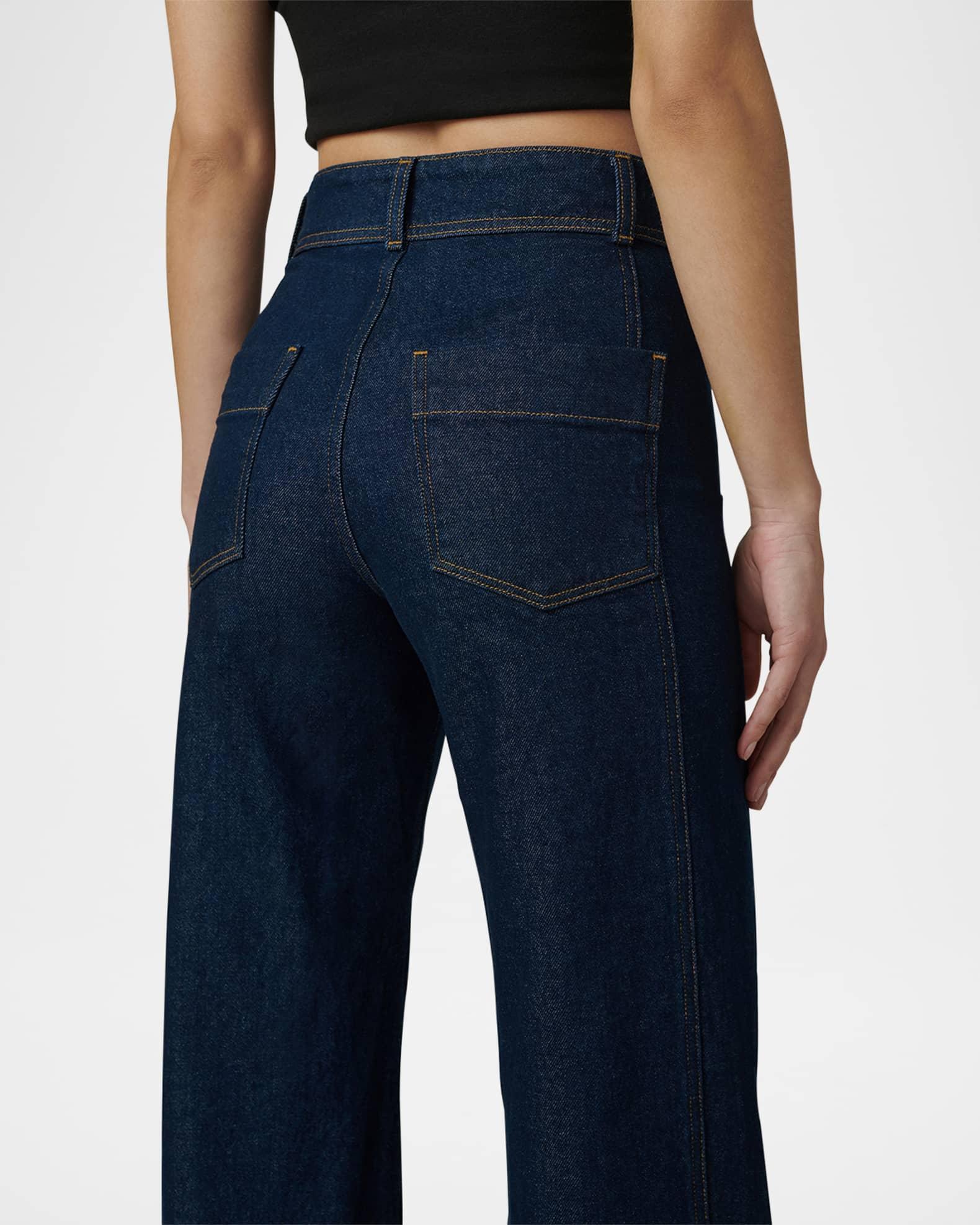 The Seamed Denim Trousers Product Image