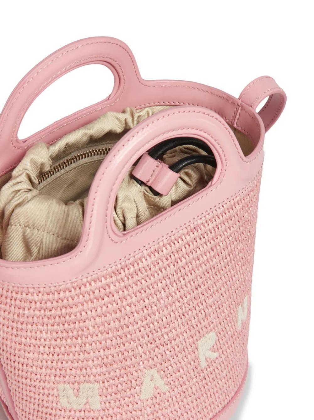 mini Tropicalia woven bucket bag Product Image