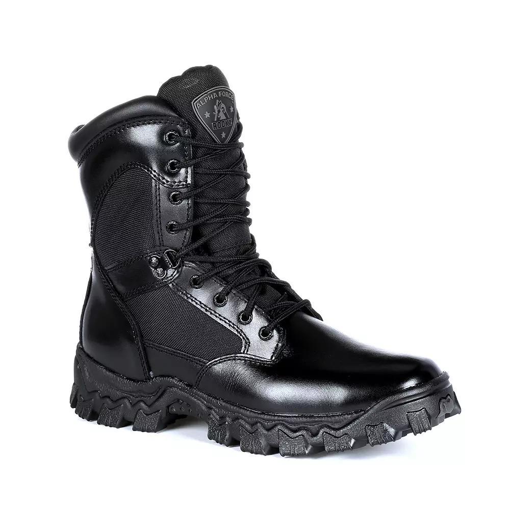 Rocky AlphaForce Men's Waterproof Work Boots, Size: 13 Medium, Black Product Image