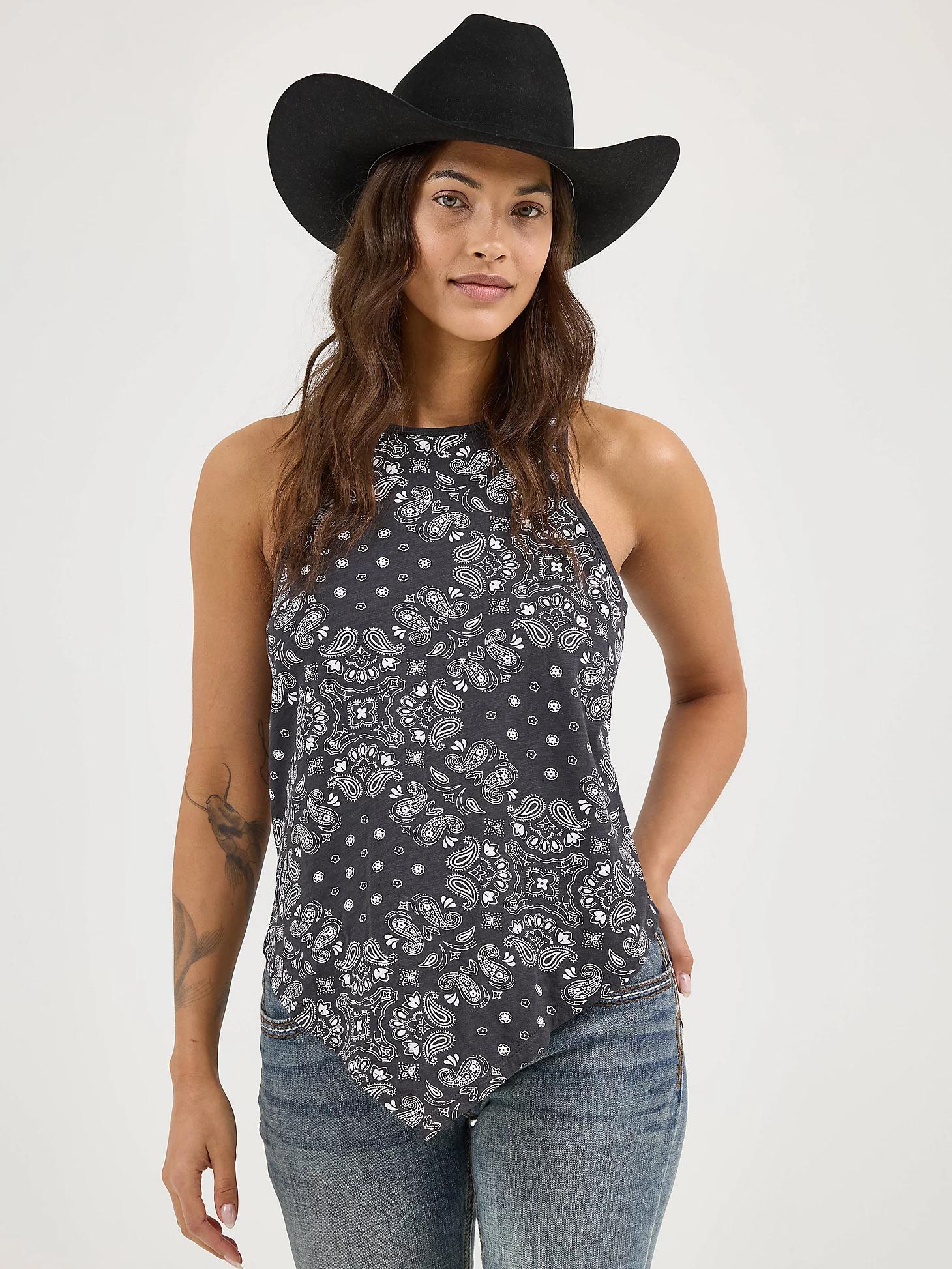 Women's Wrangler Allover Bandana Print Tank | Women's TOPS | Wrangler® Product Image