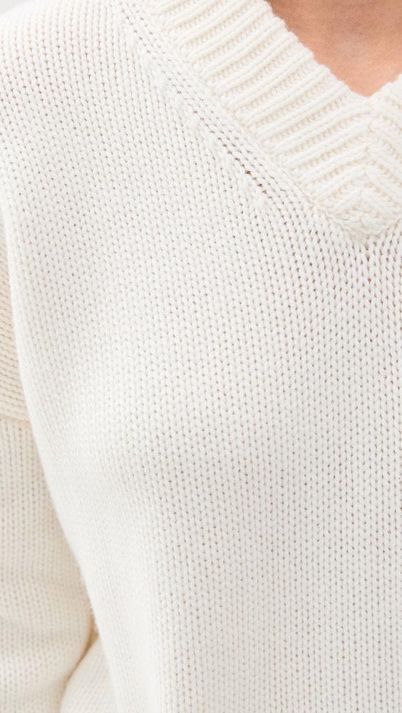La Ligne Solid Marin V Neck Sweater | Shopbop Product Image