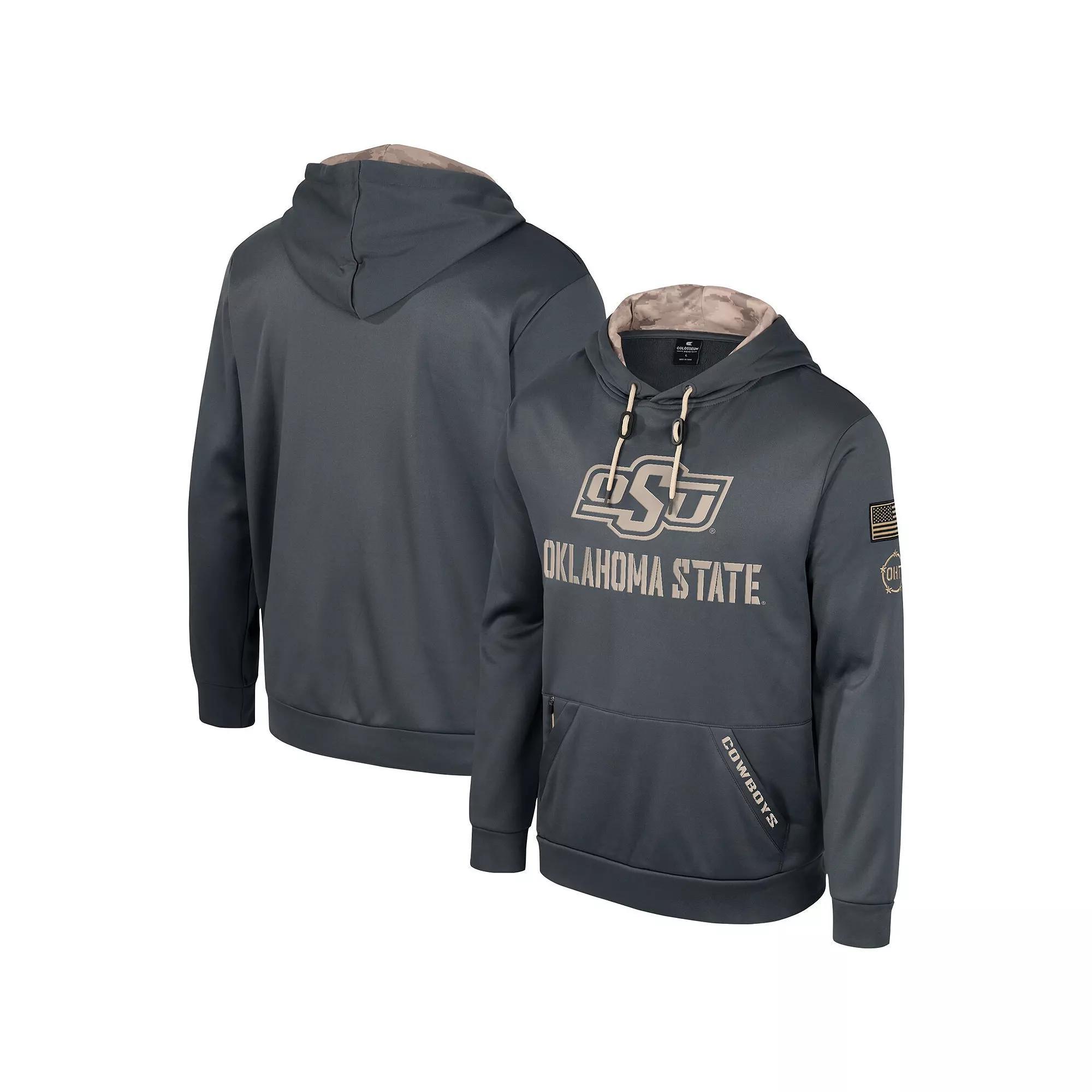 Men's Colosseum Charcoal Alabama Crimson Tide OHT Military Appreciation Pullover Hoodie, Size: Large Product Image