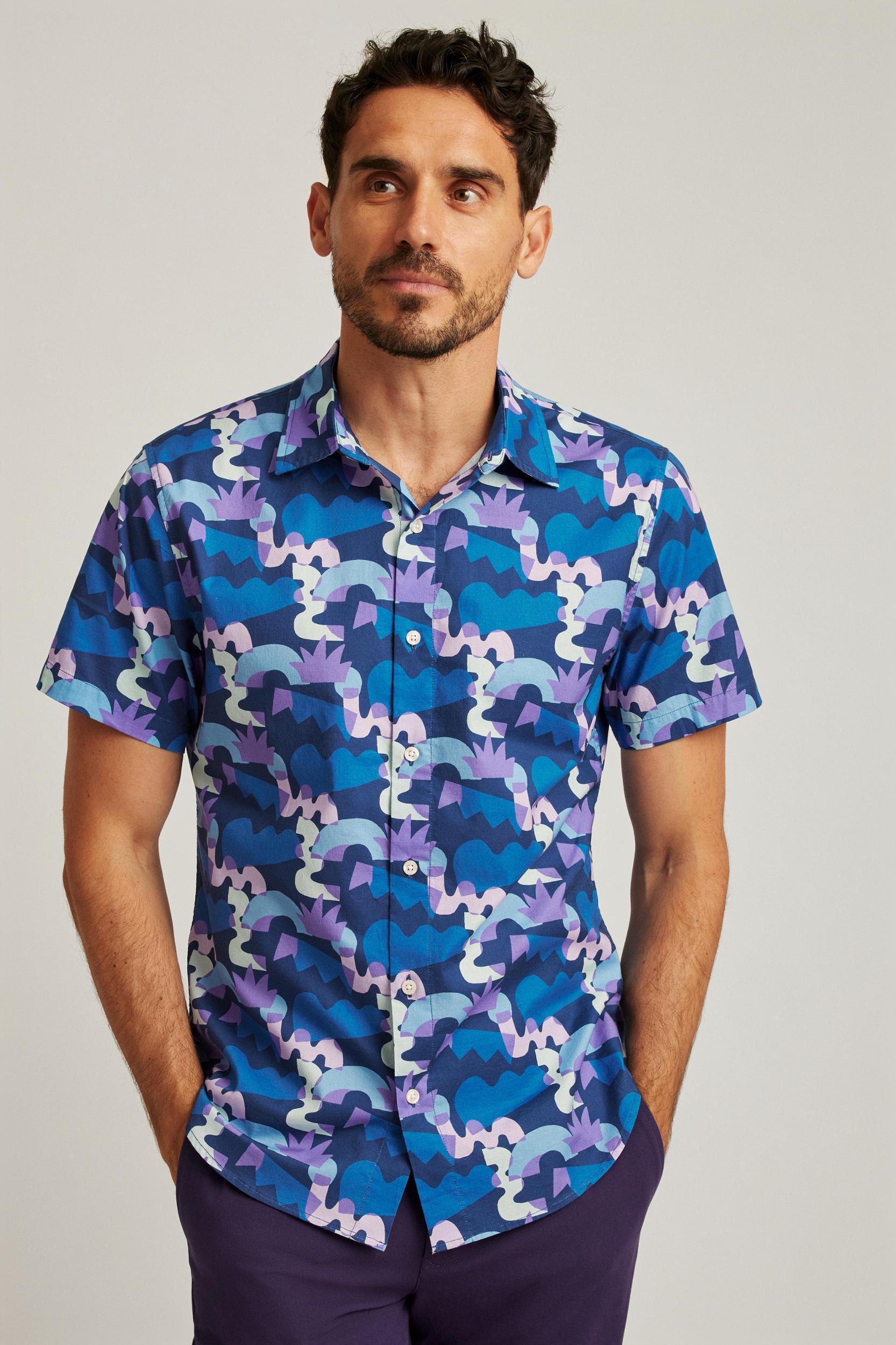 Will Bryant X Bonobos Stretch Riviera Short Sleeve Shirt Product Image