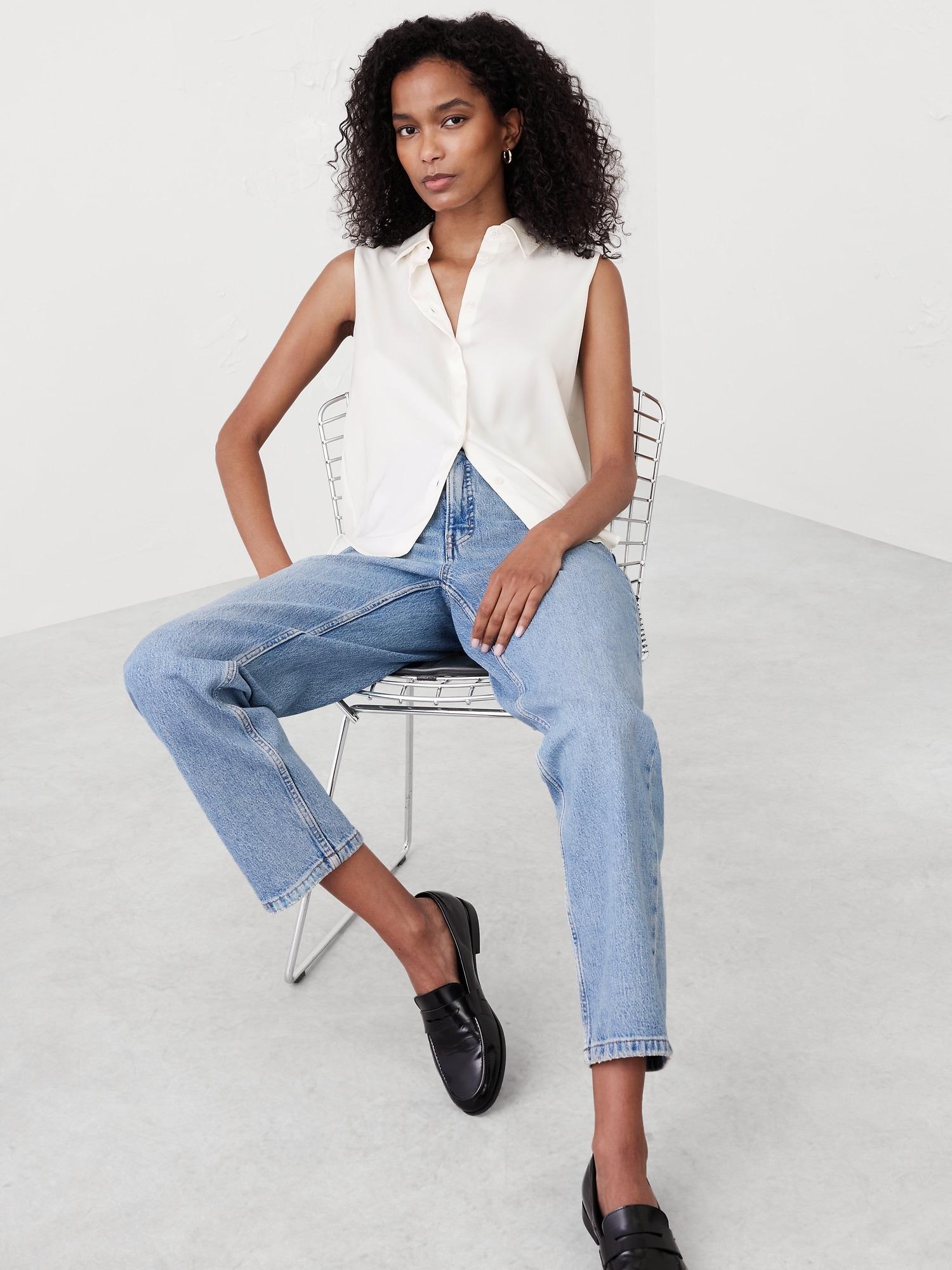 Silky Collared Top Product Image