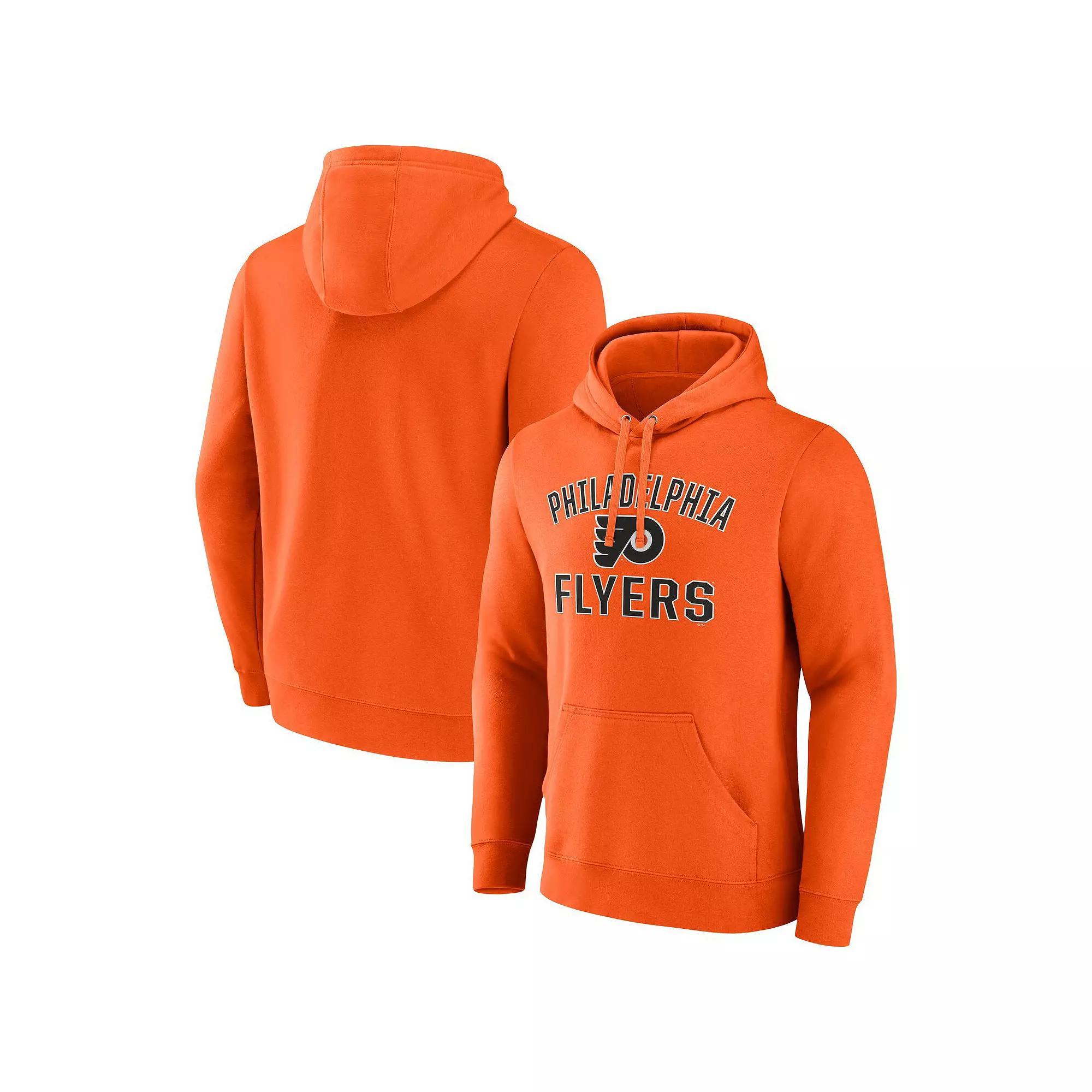 Men's Fanatics Orange Philadelphia Flyers Victory Arch Pullover Hoodie, Size: Medium, Fly Orange Product Image