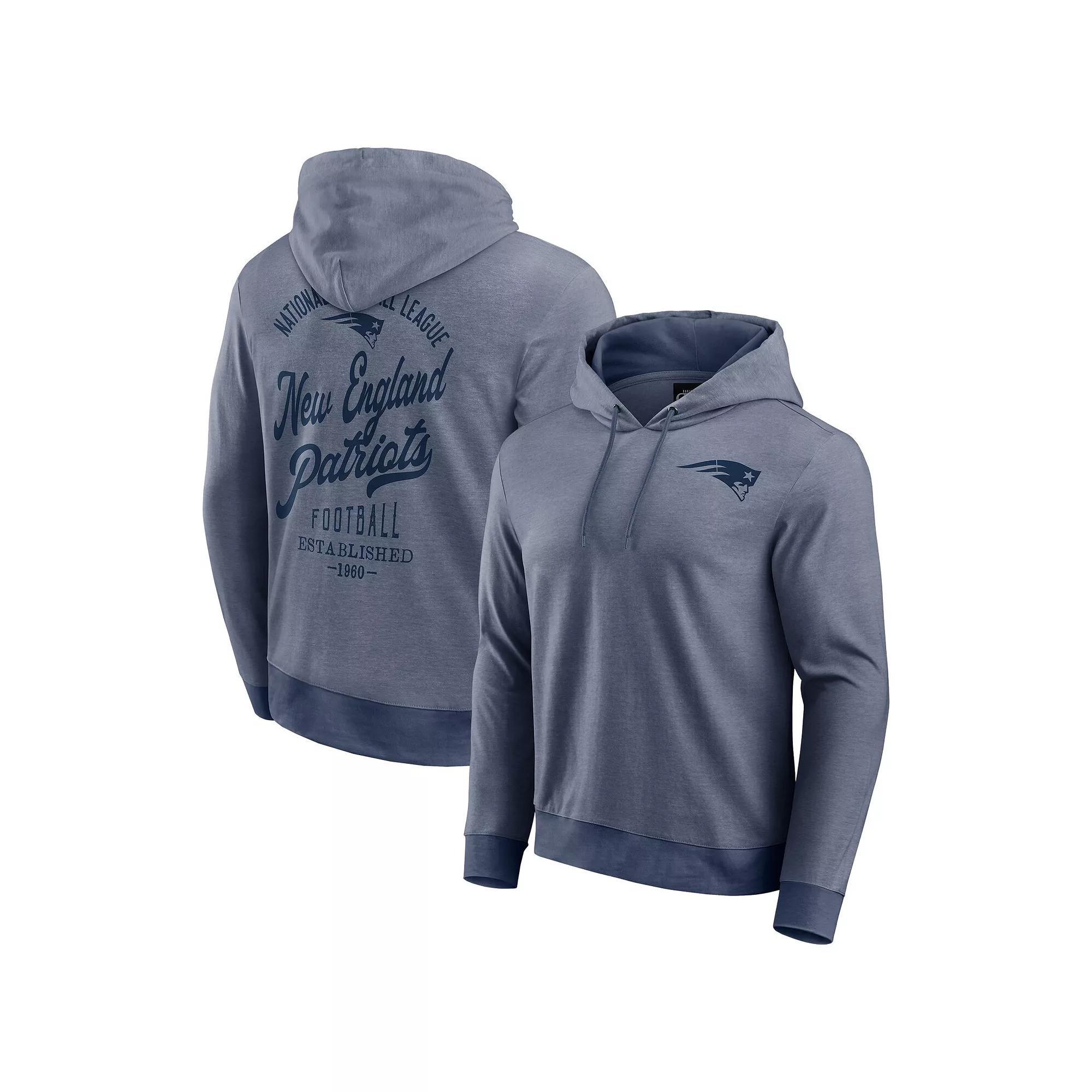 Men's Darius Rucker Collection by Fanatics Navy New England Patriots Tonal Knit Pullover Hoodie, Size: Small, Blue Product Image