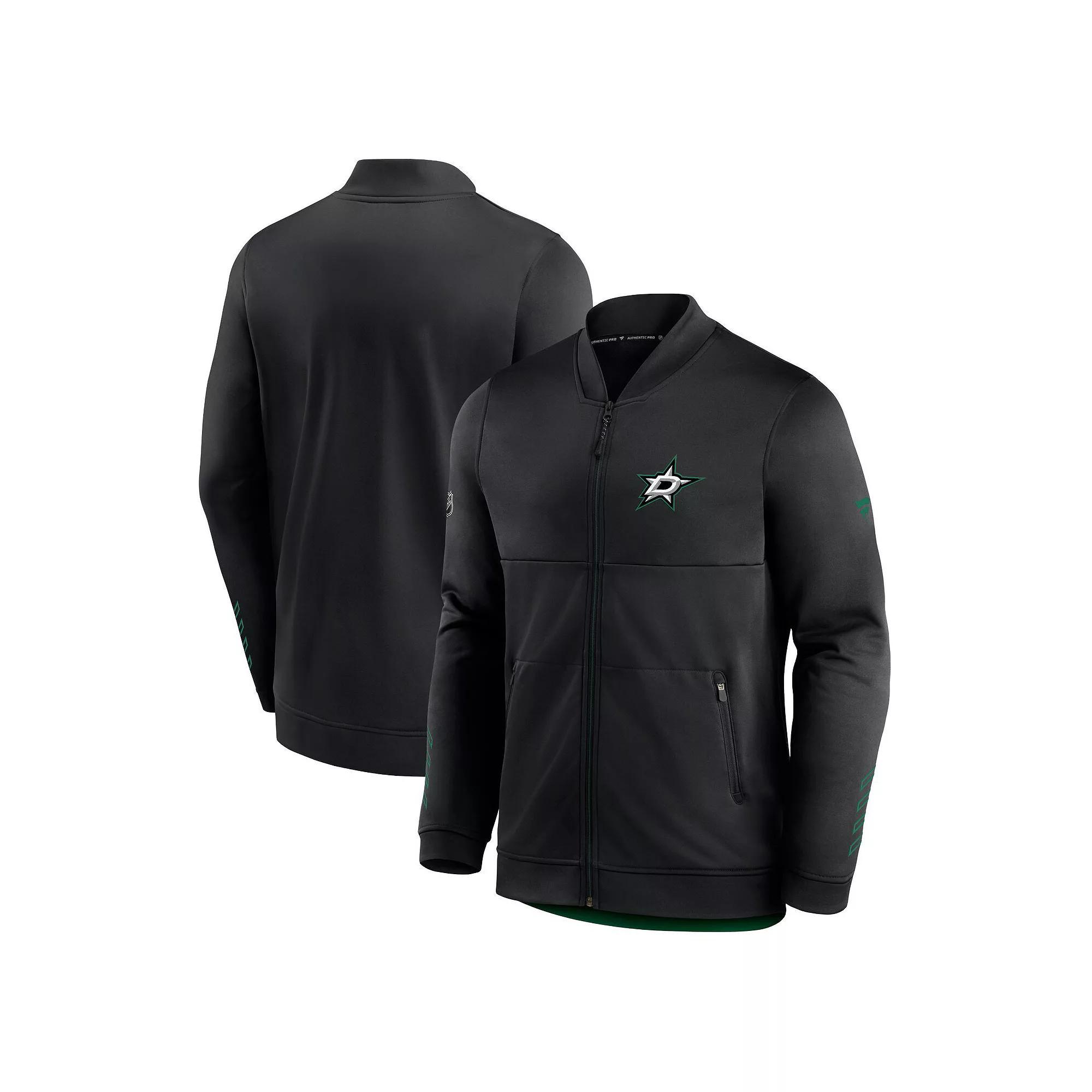 Men's Fanatics Branded Black Dallas Stars Locker Room Full-Zip Jacket, Size: XL, Str Black Product Image