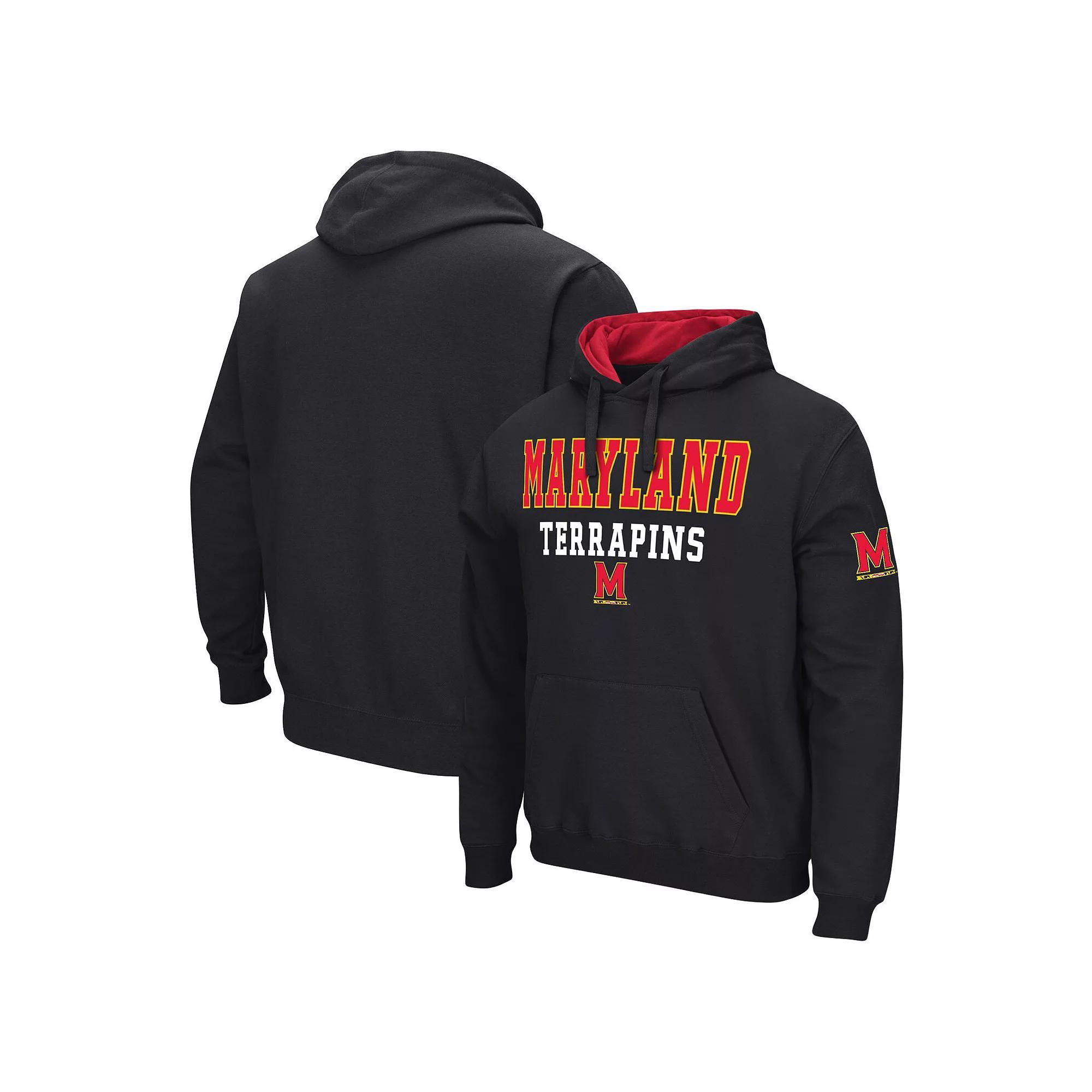 Men's Colosseum Black Maryland Terrapins Sunrise Pullover Hoodie, Size: 2XL Product Image