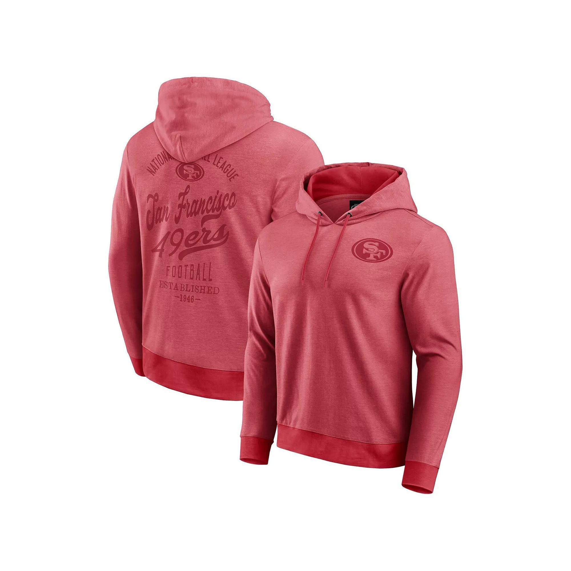 Men's Darius Rucker Collection by Fanatics Scarlet San Francisco 49ers Tonal Knit Pullover Hoodie, Size: XL, Red Product Image