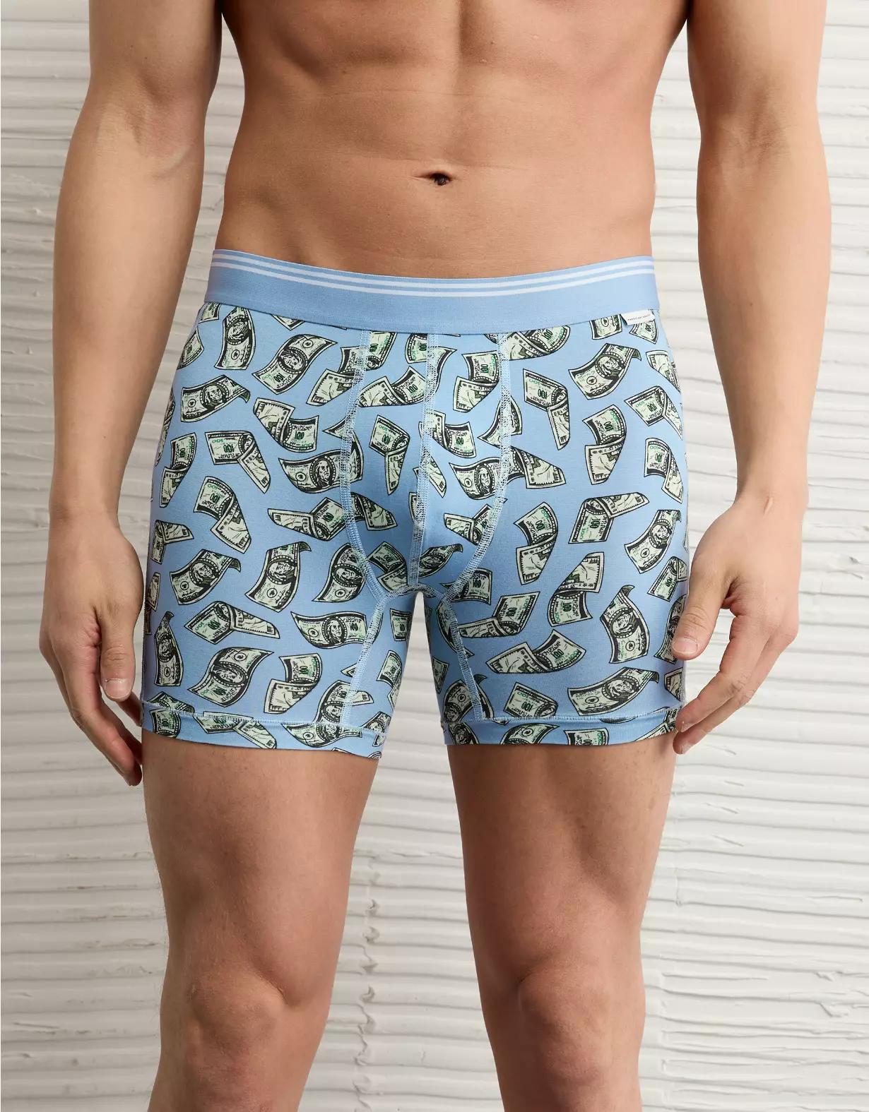 AEO Men's Palm Trees 4.5" Ultra Soft Boxer Brief Product Image