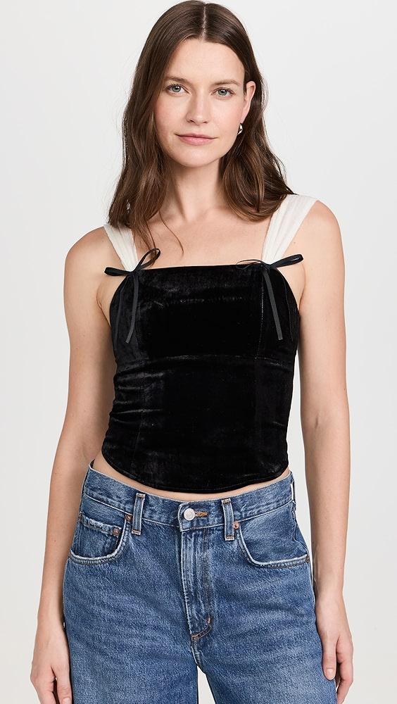 PAIGE Tuli Velvet Top | Shopbop Product Image