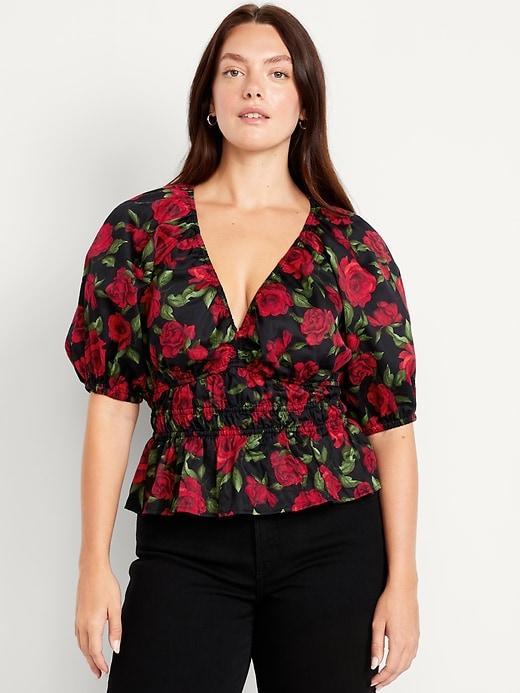 Puff-Sleeve Top Product Image