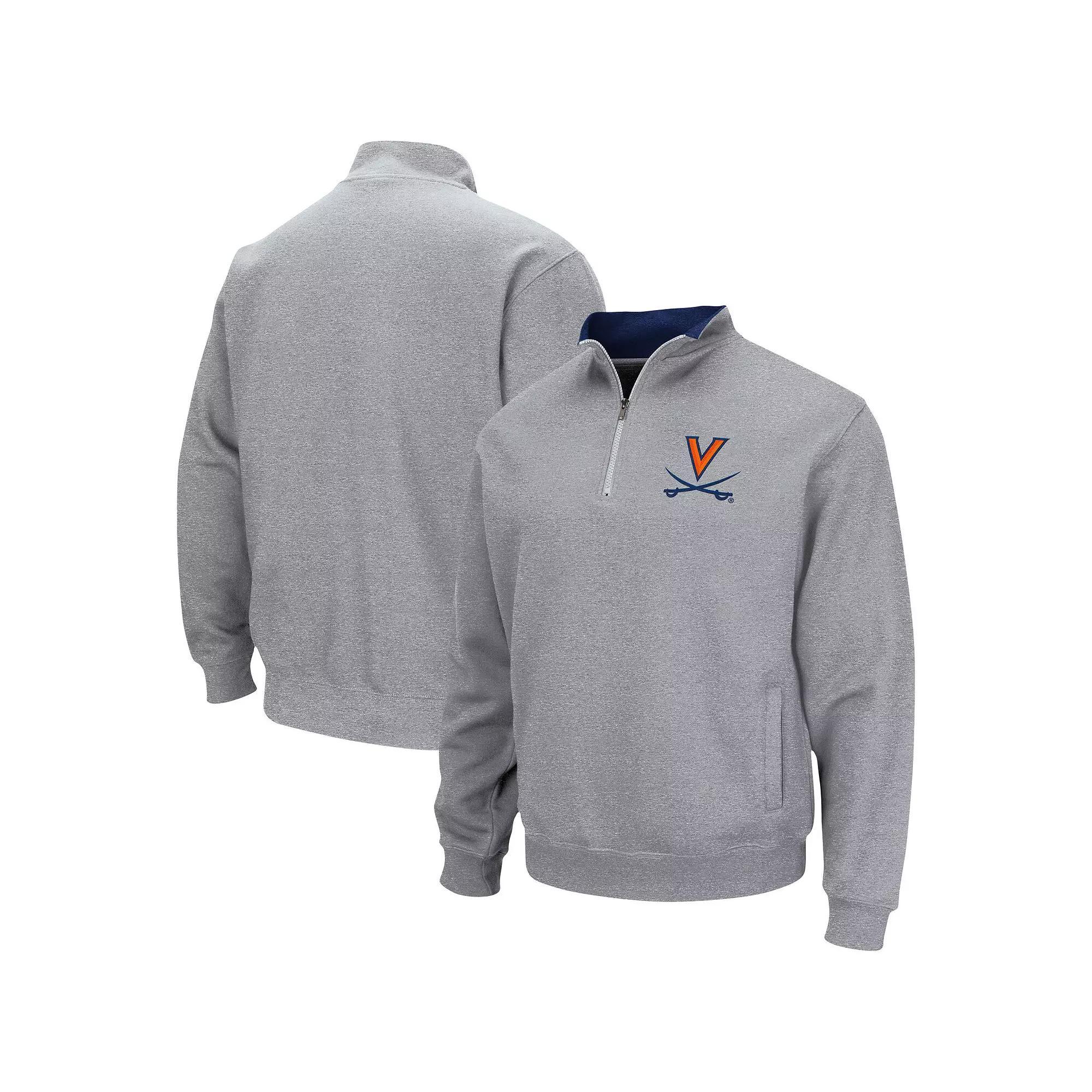 Men's Colosseum Heathered Gray UCLA Bruins Tortugas Team Logo Quarter-Zip Jacket, Size: 3XL, Grey Product Image