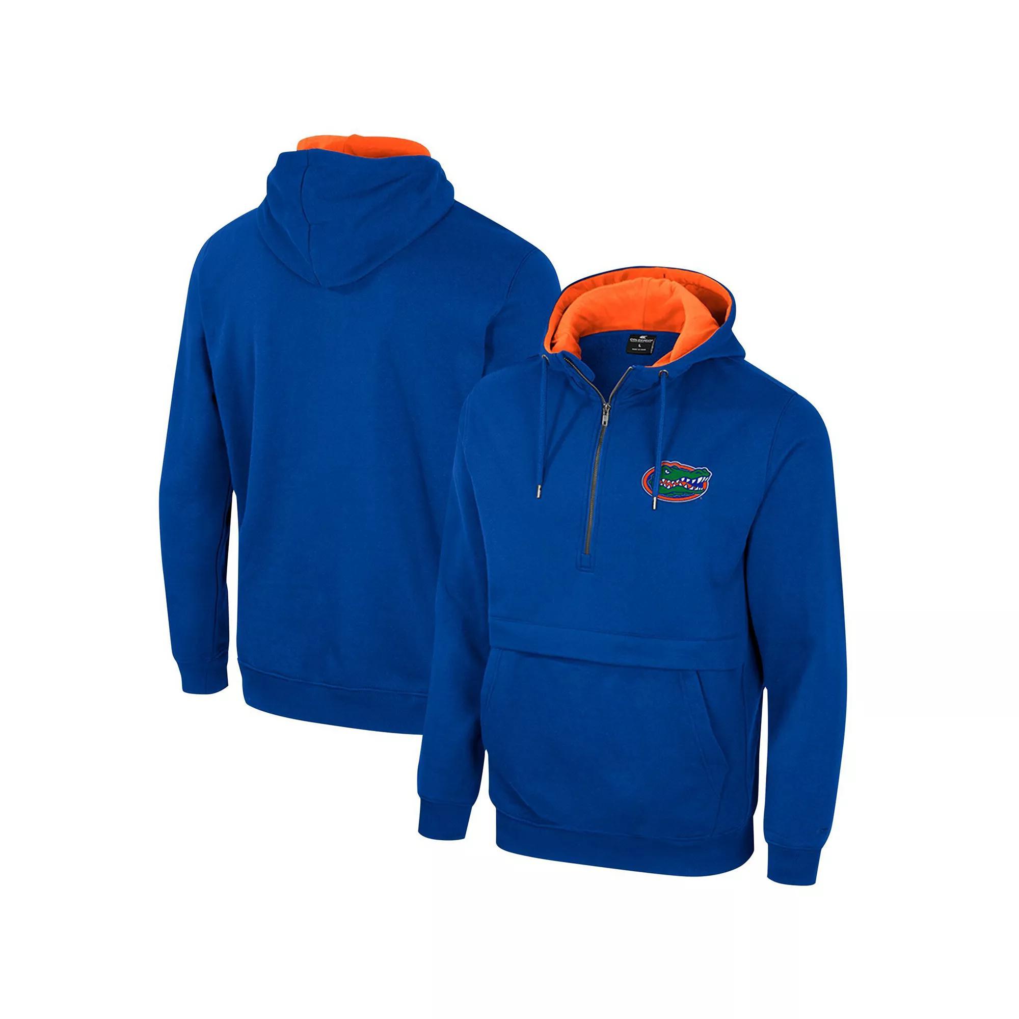 Men's Colosseum Royal Florida Gators Half-Zip Hoodie, Size: Medium, Blue Product Image