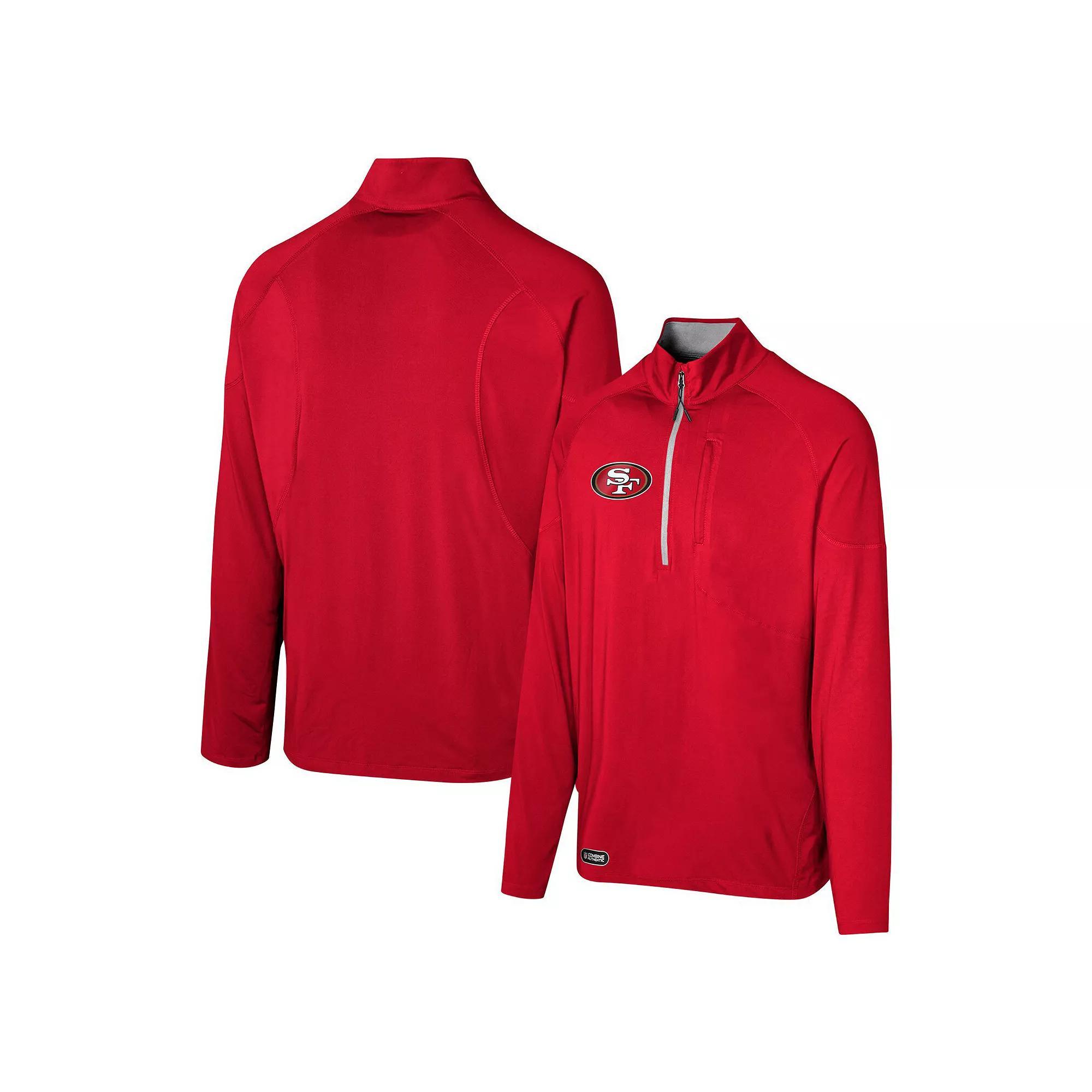 Men's Black Cincinnati Bengals Grind Iron Quarter-Zip Top, Size: Large Product Image