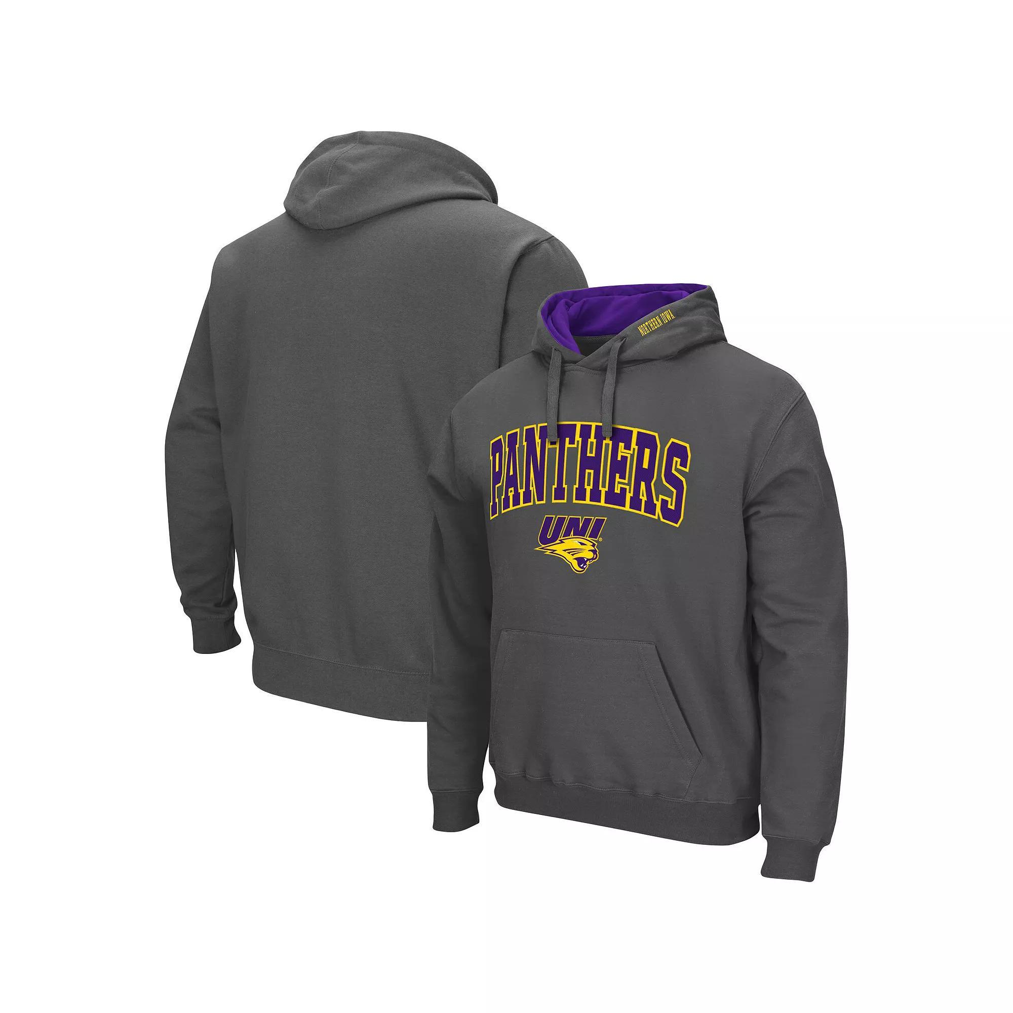 Men's Colosseum Charcoal Temple Owls Arch and Logo Pullover Hoodie, Size: Small, Tem Charco Product Image