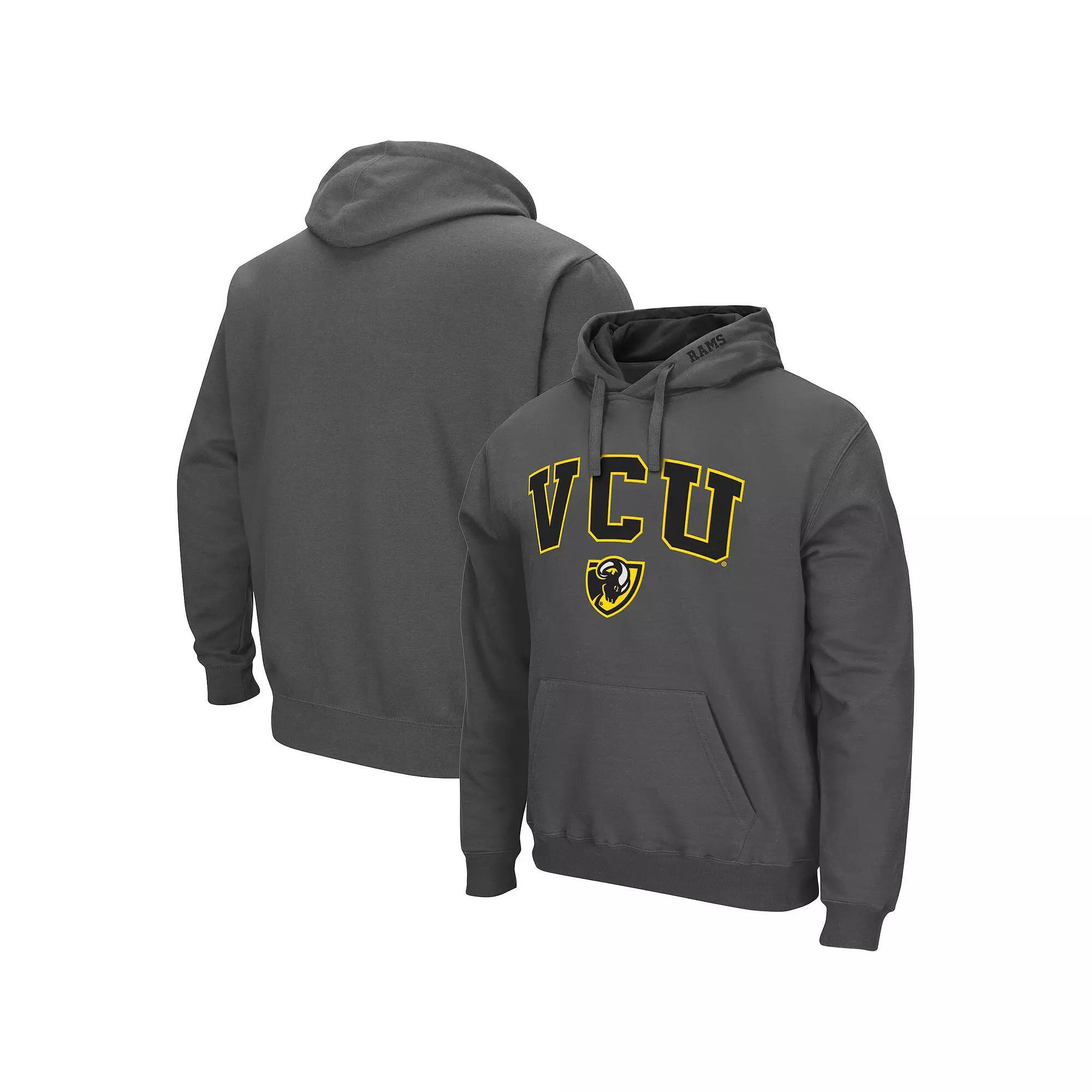 Men's Colosseum Charcoal Oklahoma State Cowboys Arch & Logo 3.0 Pullover Hoodie, Size: Medium Product Image