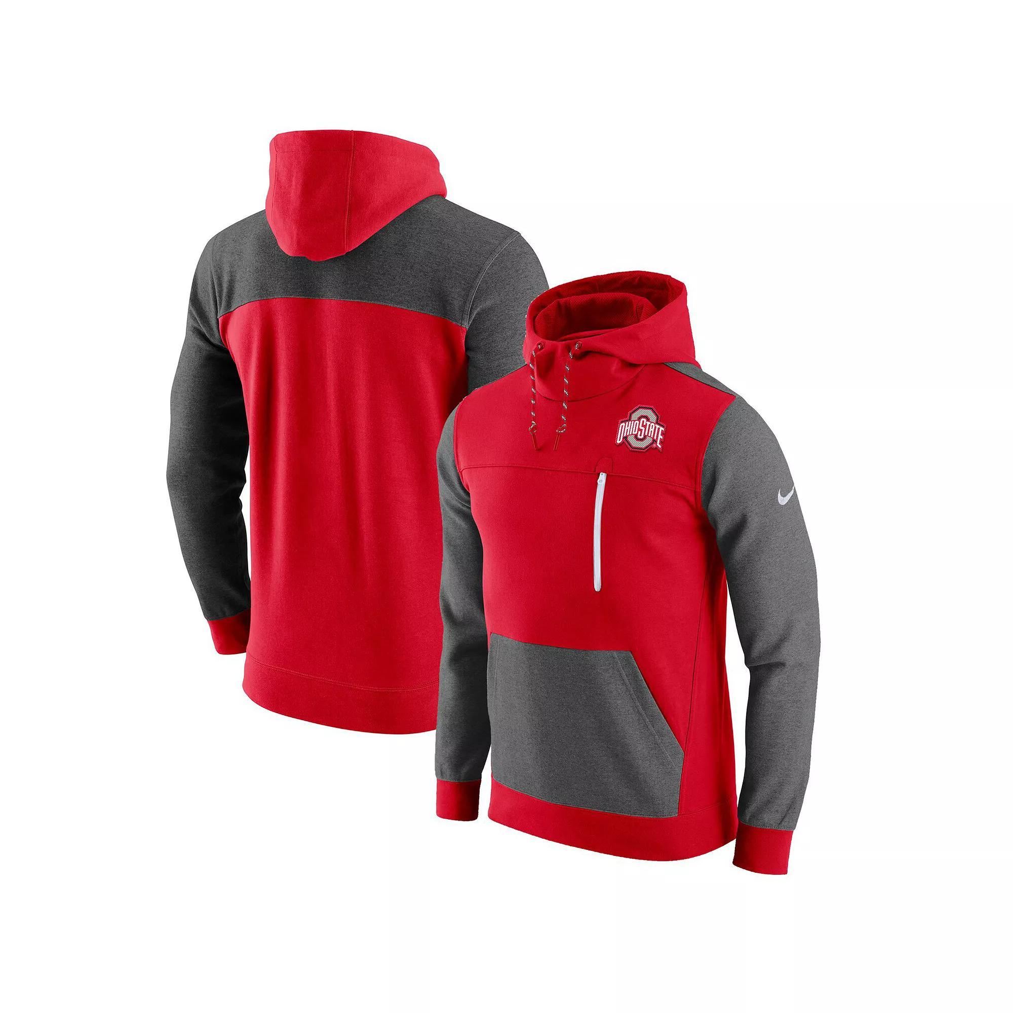Men's Nike Scarlet Ohio State Buckeyes AV-15 2.0 Slim Fit Pullover Hoodie, Size: Medium, Red Product Image