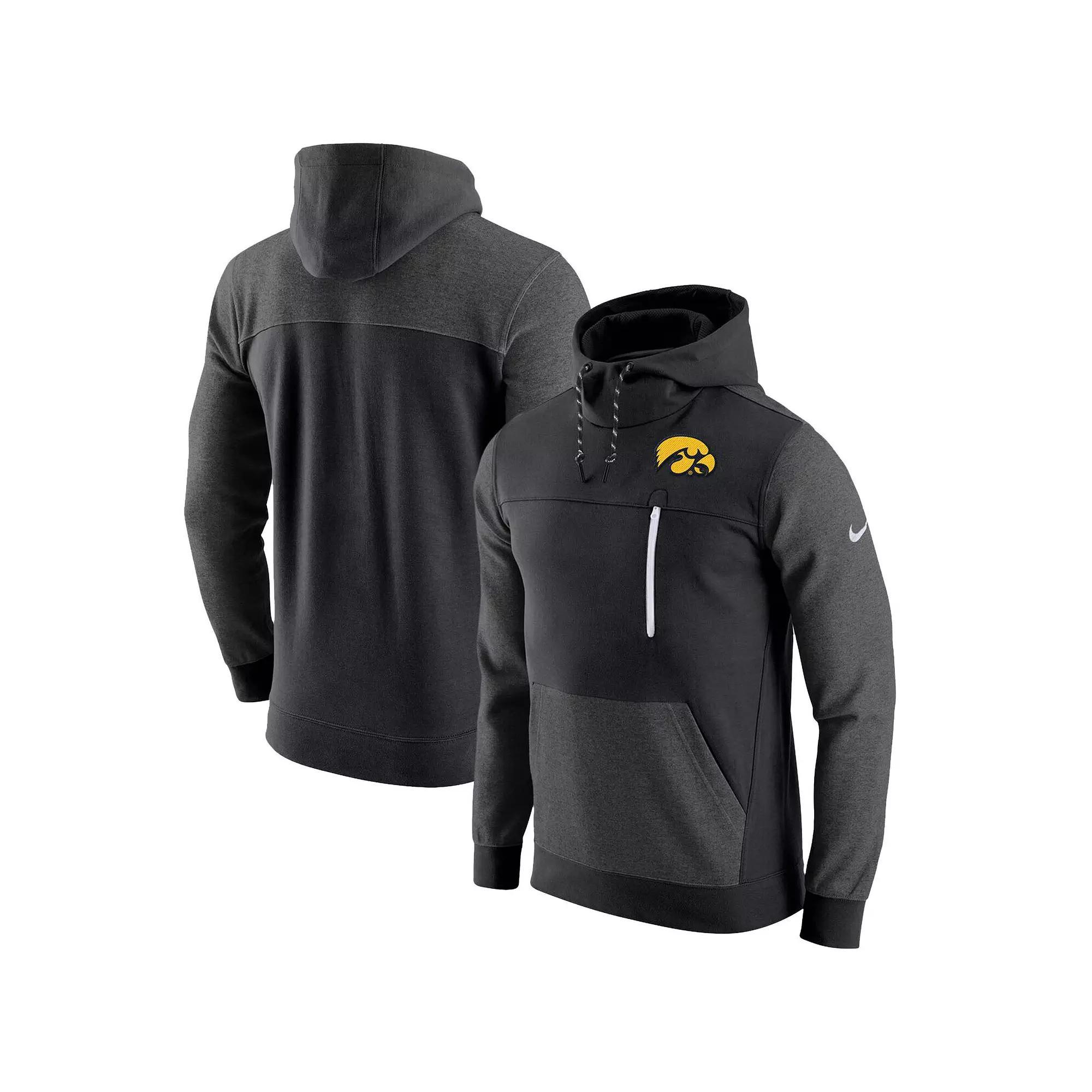 Men's Nike Black Iowa Hawkeyes AV-15 2.0 Slim Fit Pullover Hoodie, Size: Medium Product Image