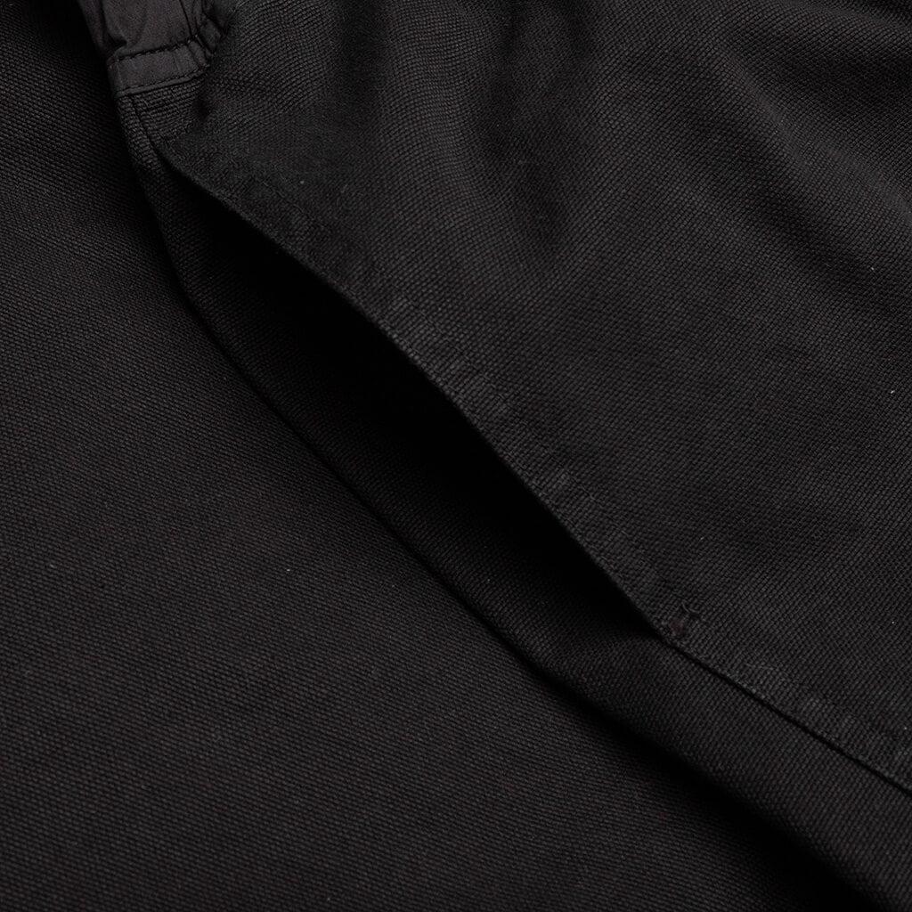 Butt Zipp Long Boxer Shorts - Black Male Product Image
