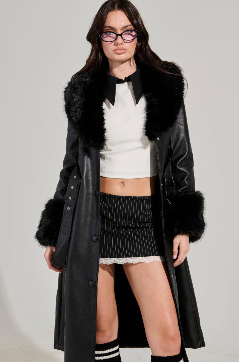 KAYA FUR TRIM TRENCH Product Image