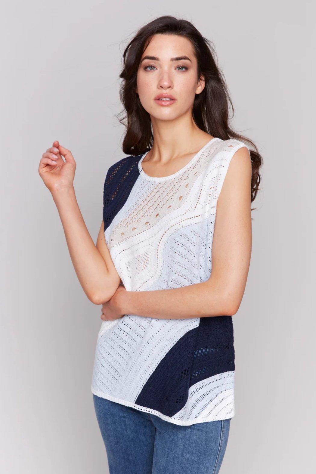 Charlie B Sleeveless Knit Top Product Image