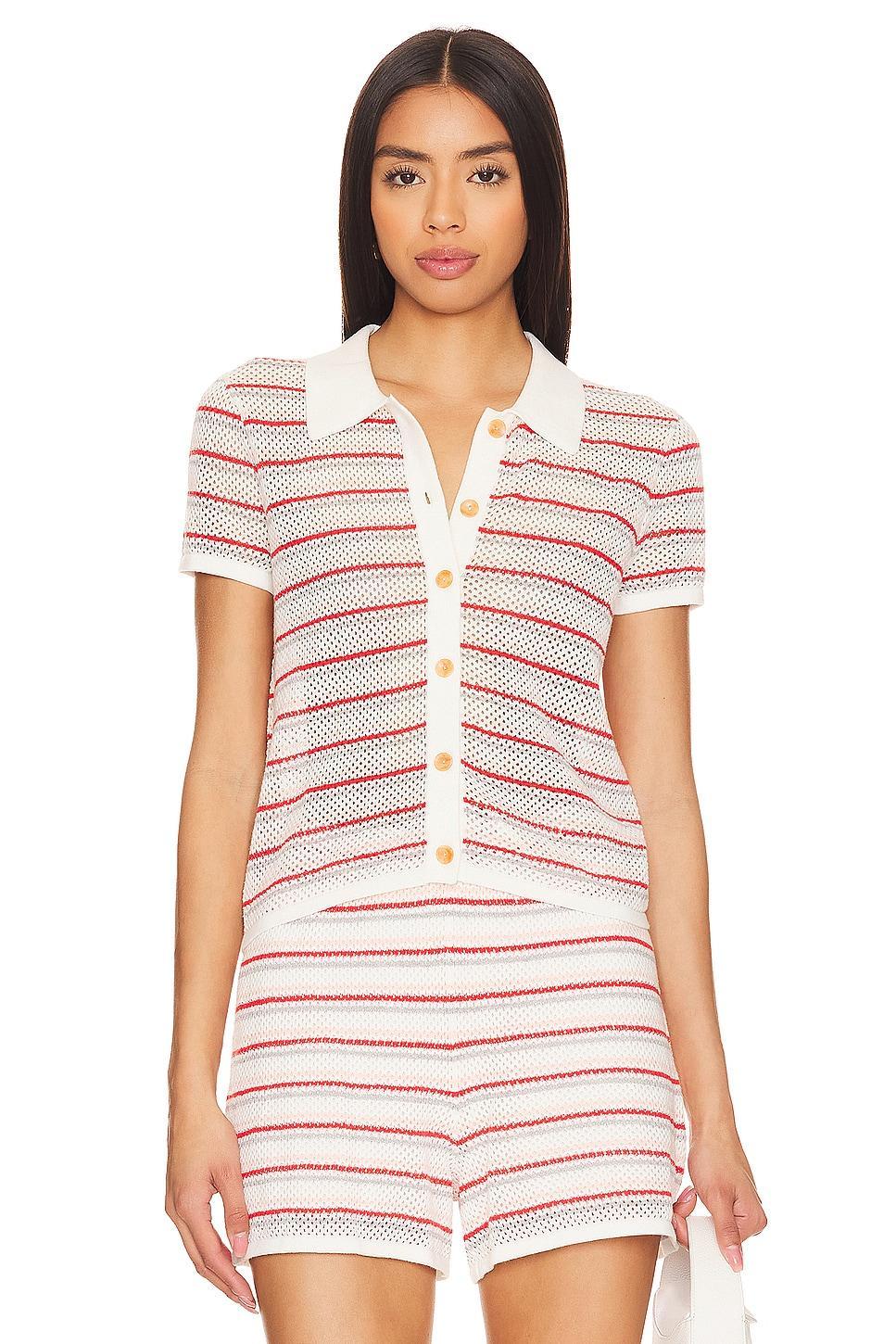 Cotton Mesh Mini Shirt MONROW Product Image