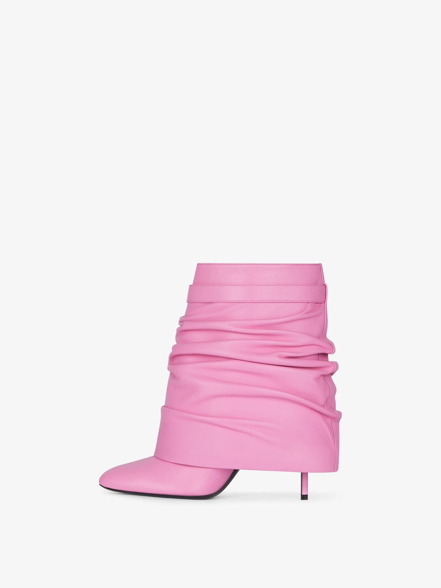 Shark Lock Stiletto ankle boots in nappa leather Product Image
