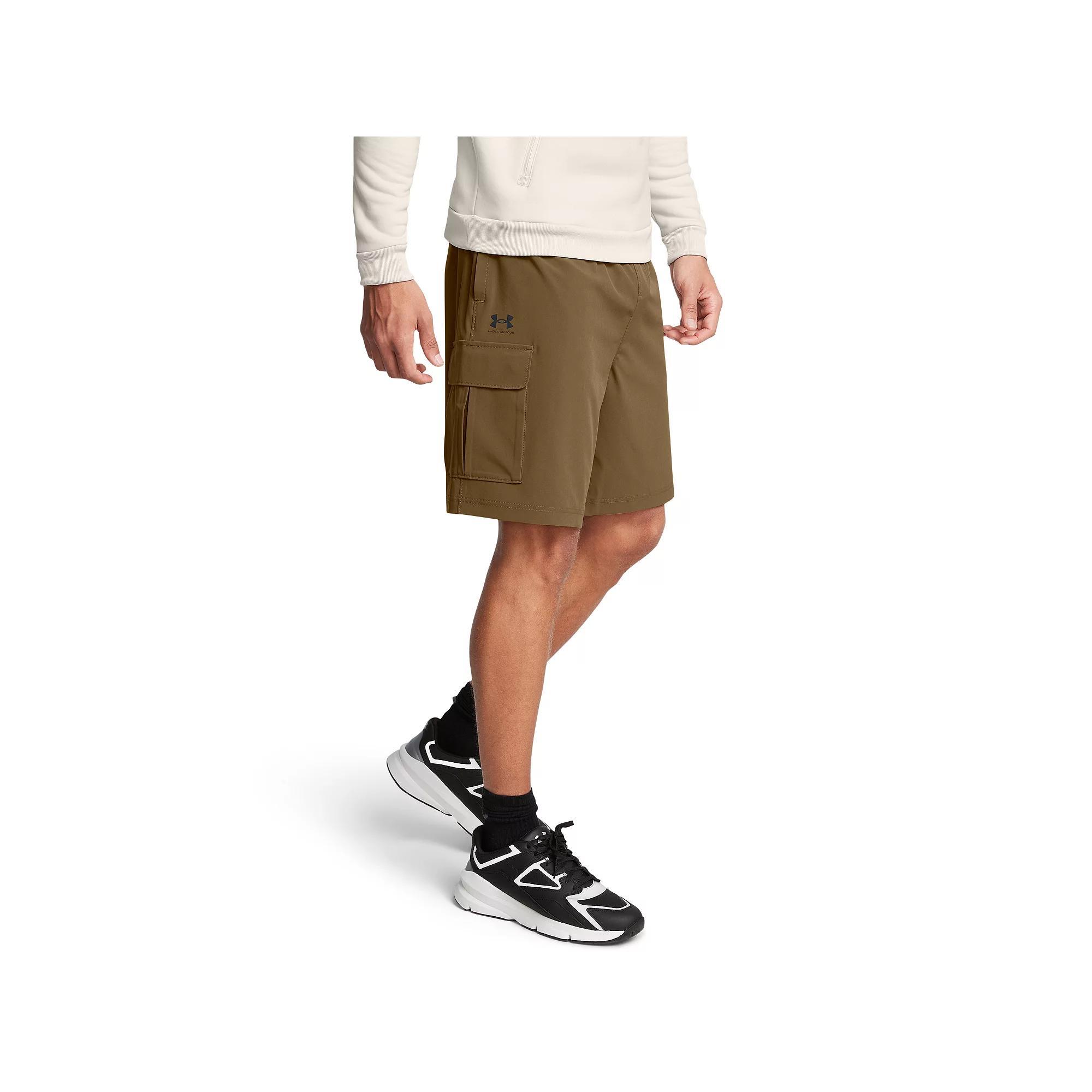 Men's Under Armour Vibe Woven Cargo Shorts, Size: XL, Black Product Image