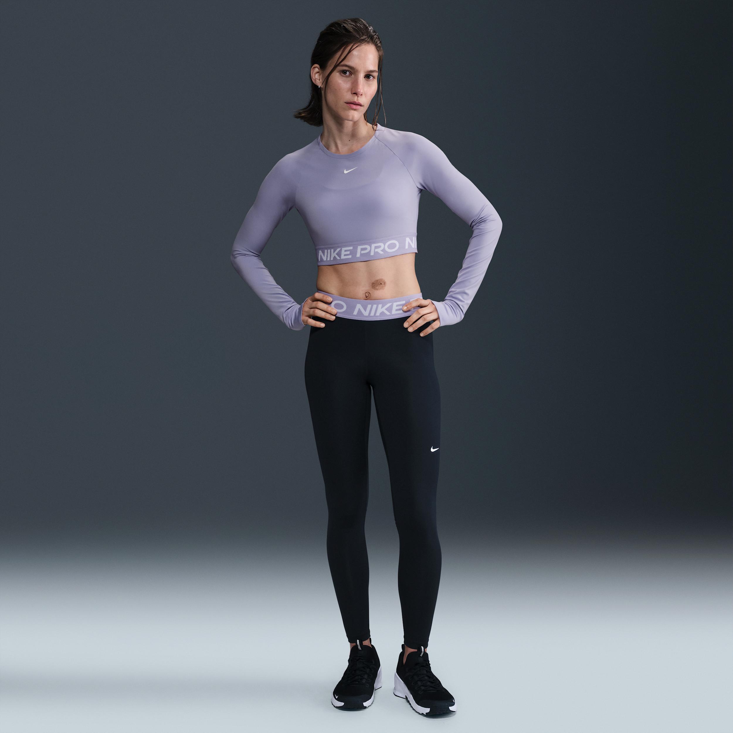 Nike Pro Women's Dri-FIT Cropped Long-Sleeve Top Product Image