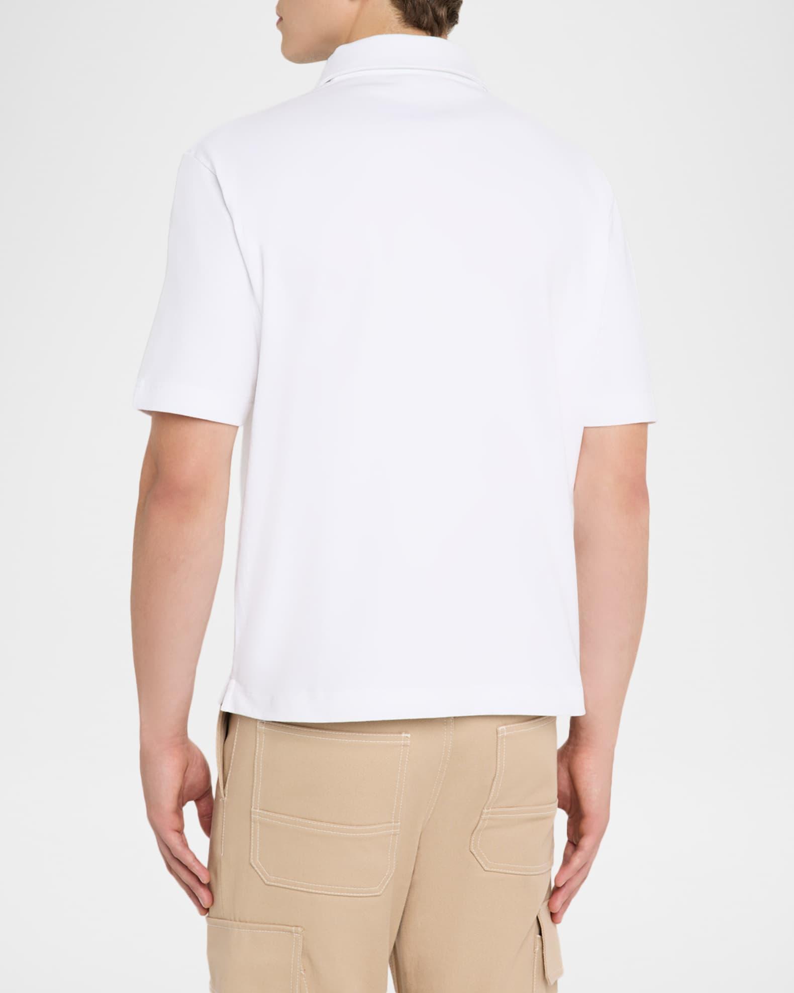 Mens Mohair-Logo Pique Polo Shirt Product Image