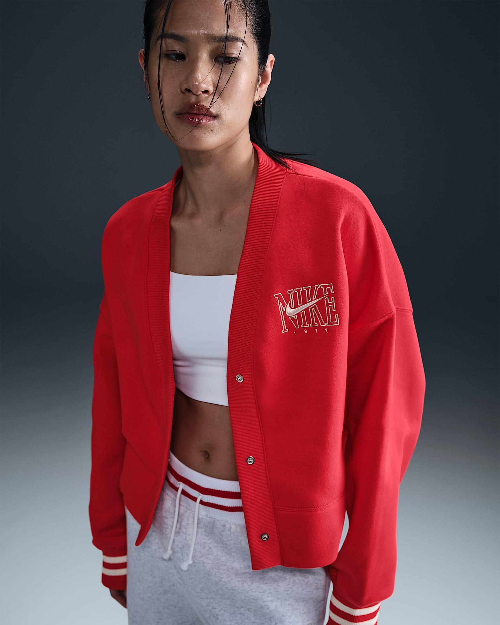Women's Nike Sportswear Phoenix Fleece Over-Oversized Graphic Cardigan Product Image