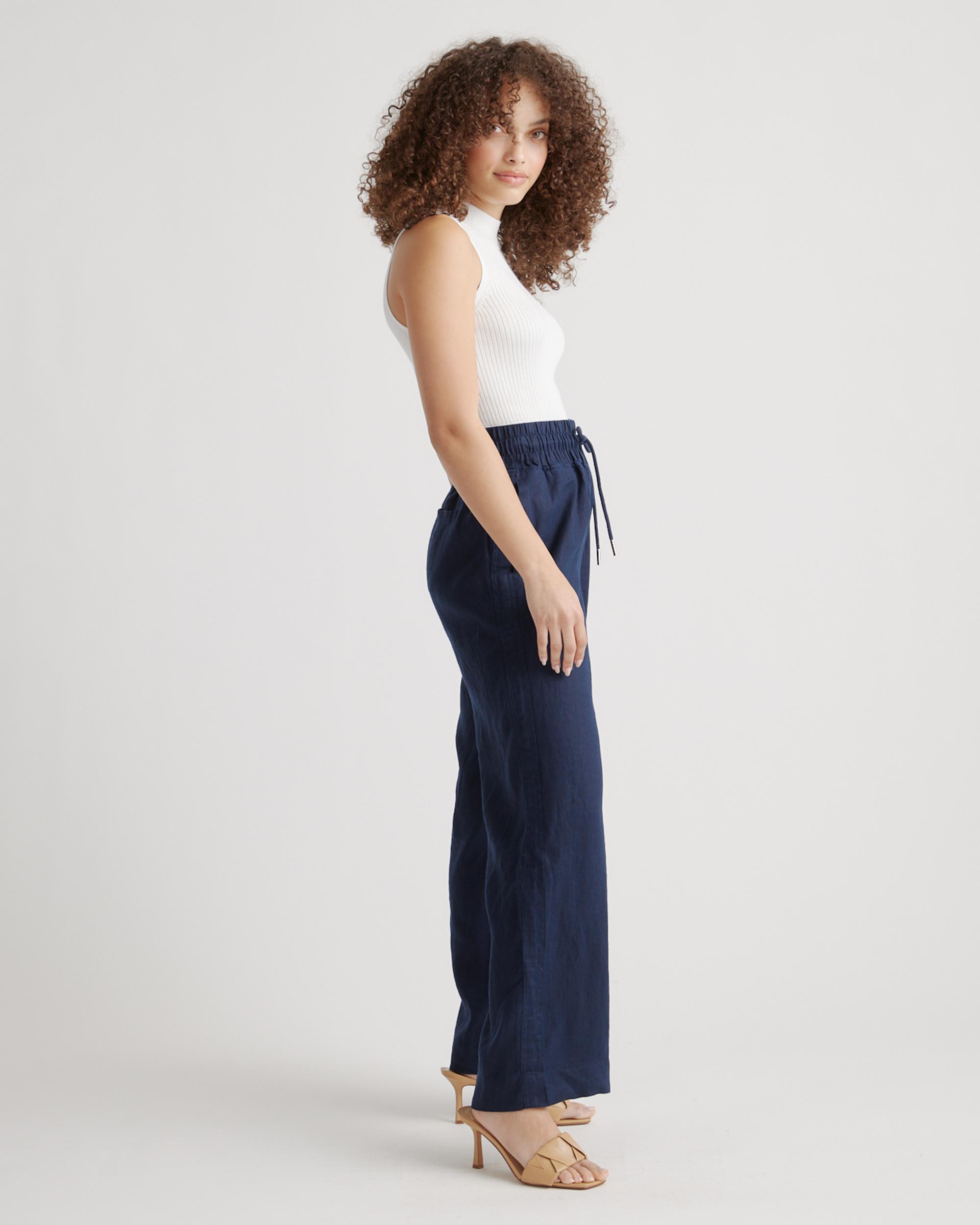 Quince | Women's 100% European Linen Wide Leg Pants Size XL Product Image