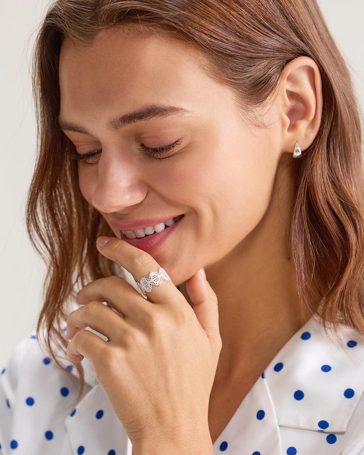 Silver Retro Ring Product Image