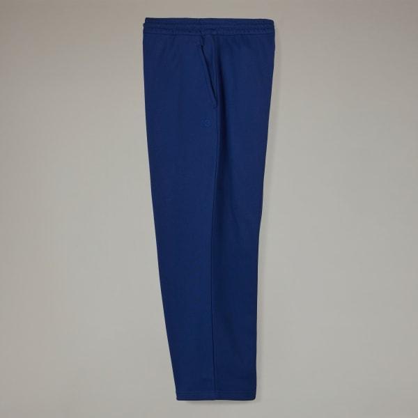 adidas Y-3 French Terry Wide Leg Pants Dark Blue S Womens Product Image