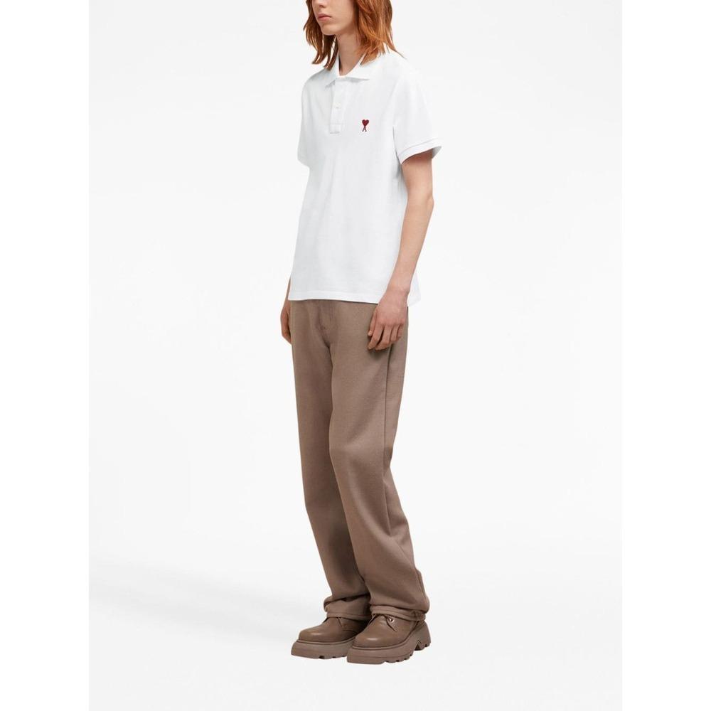 White Cotton Ami de Coeur Polo Product Image