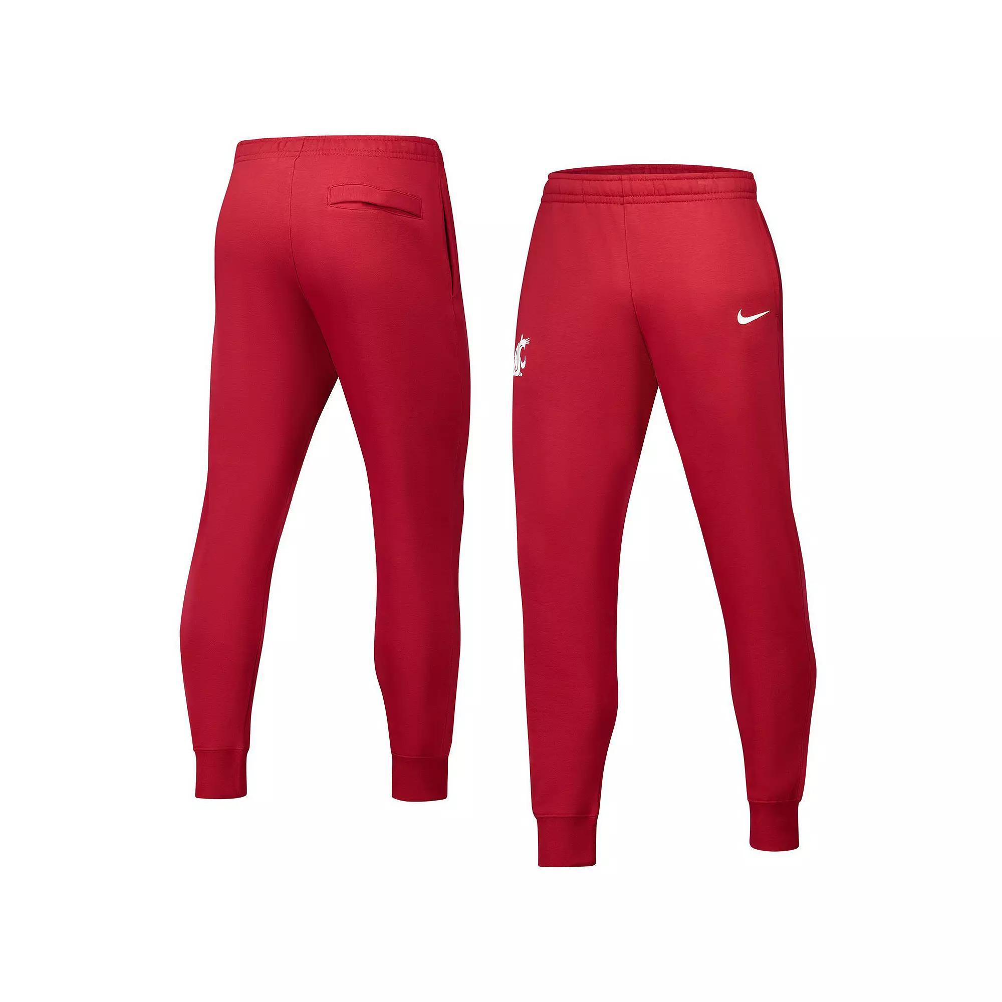 Men's Nike Crimson Washington State Cougars Club Fleece Pants, Size: 3XL, Wsc Red Product Image