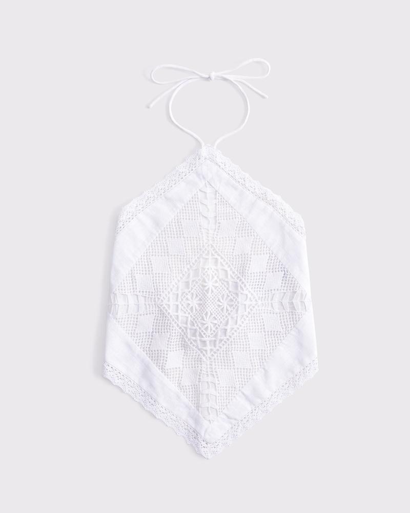 Linen-Blend Bandana Top Product Image