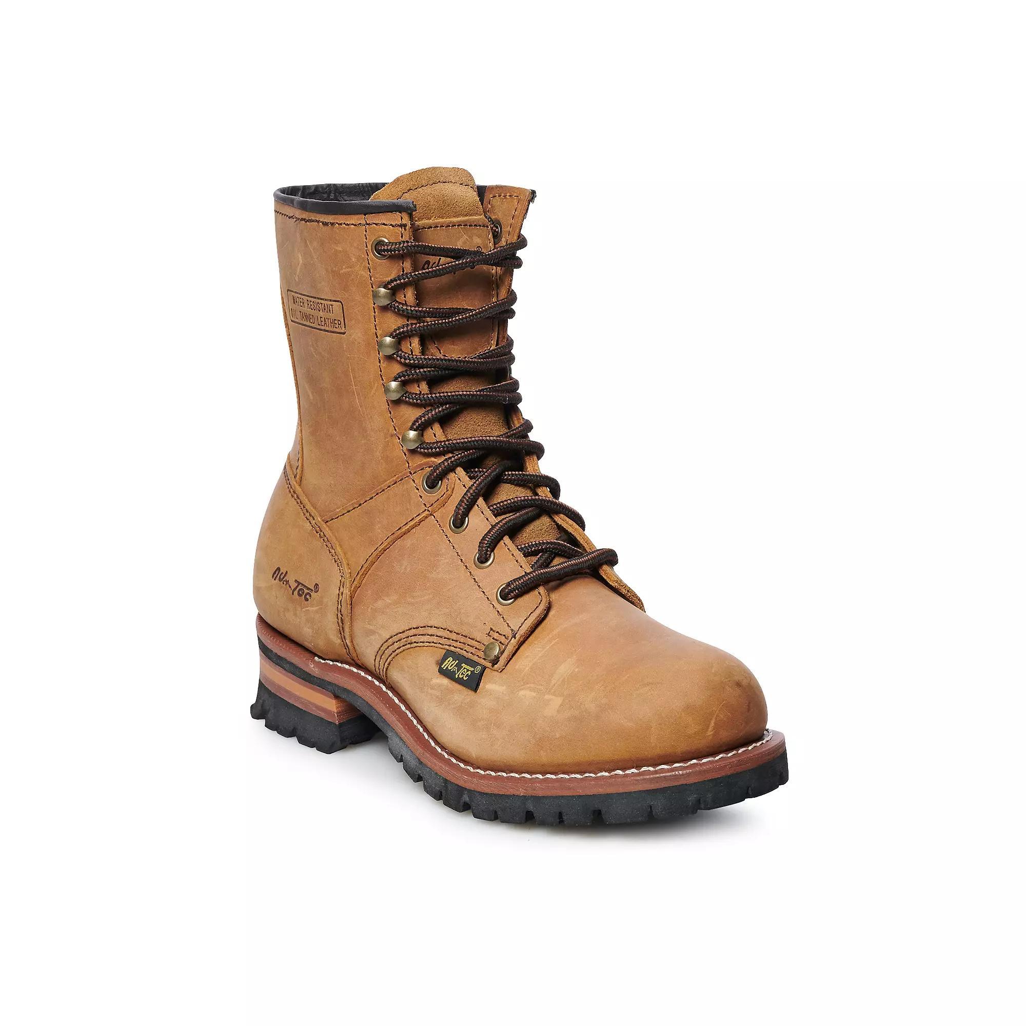AdTec 1421 Men's Water Resistant Logger Work Boots, Size: 10.5 Medium, Brown Product Image