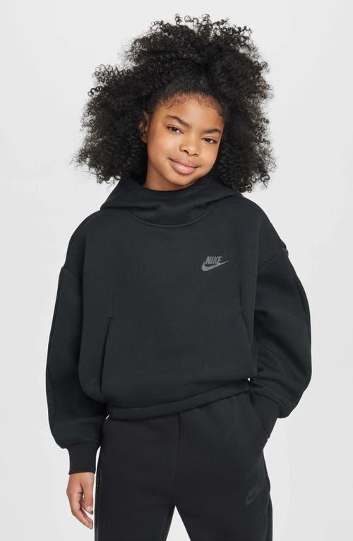 Nike Kids' Sportswear Tech Fleece Oversize Hoodie in Black/Black at Nordstrom, Size Xl Product Image
