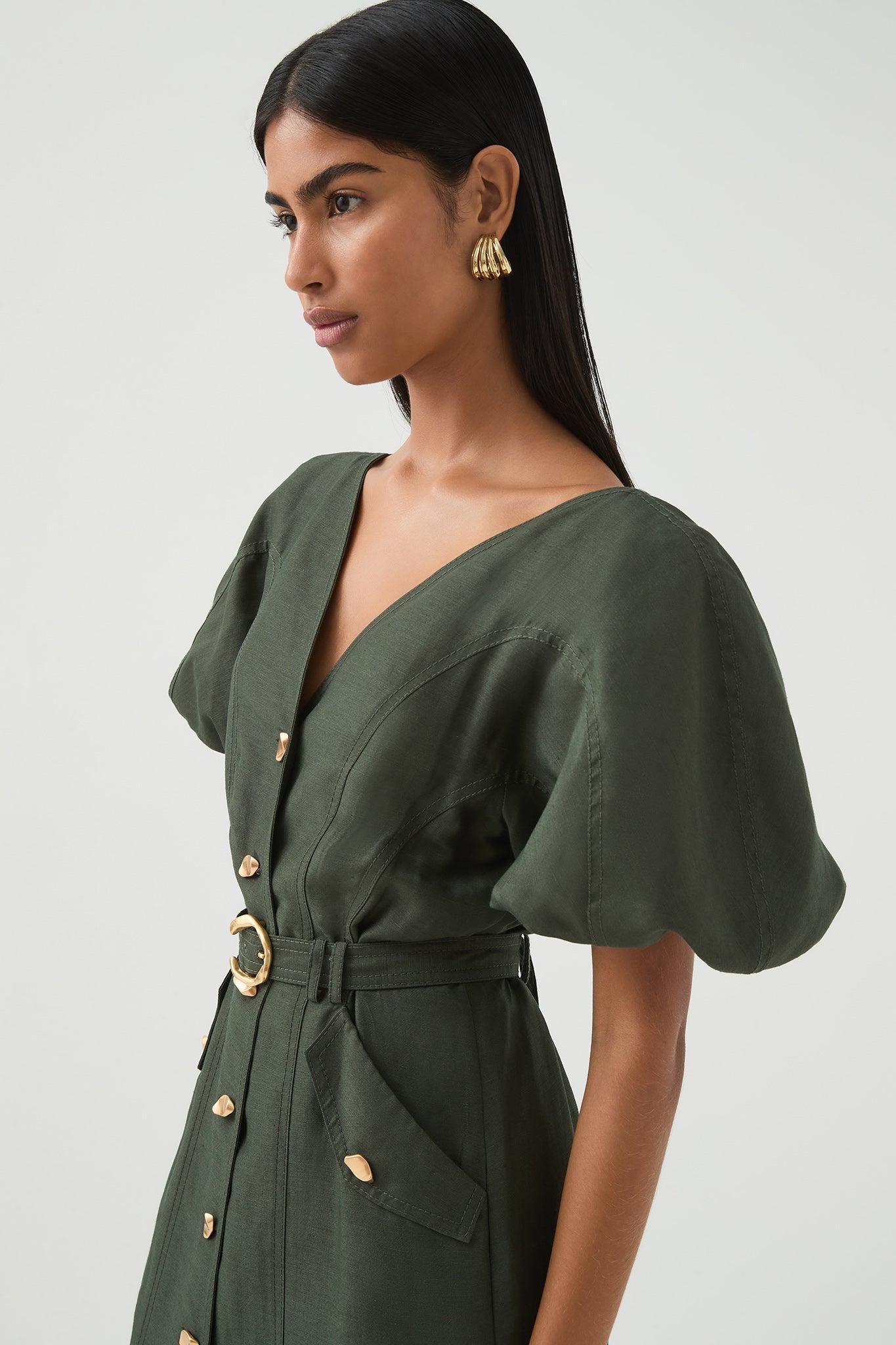 Paloma Utility Midi Dress Product Image