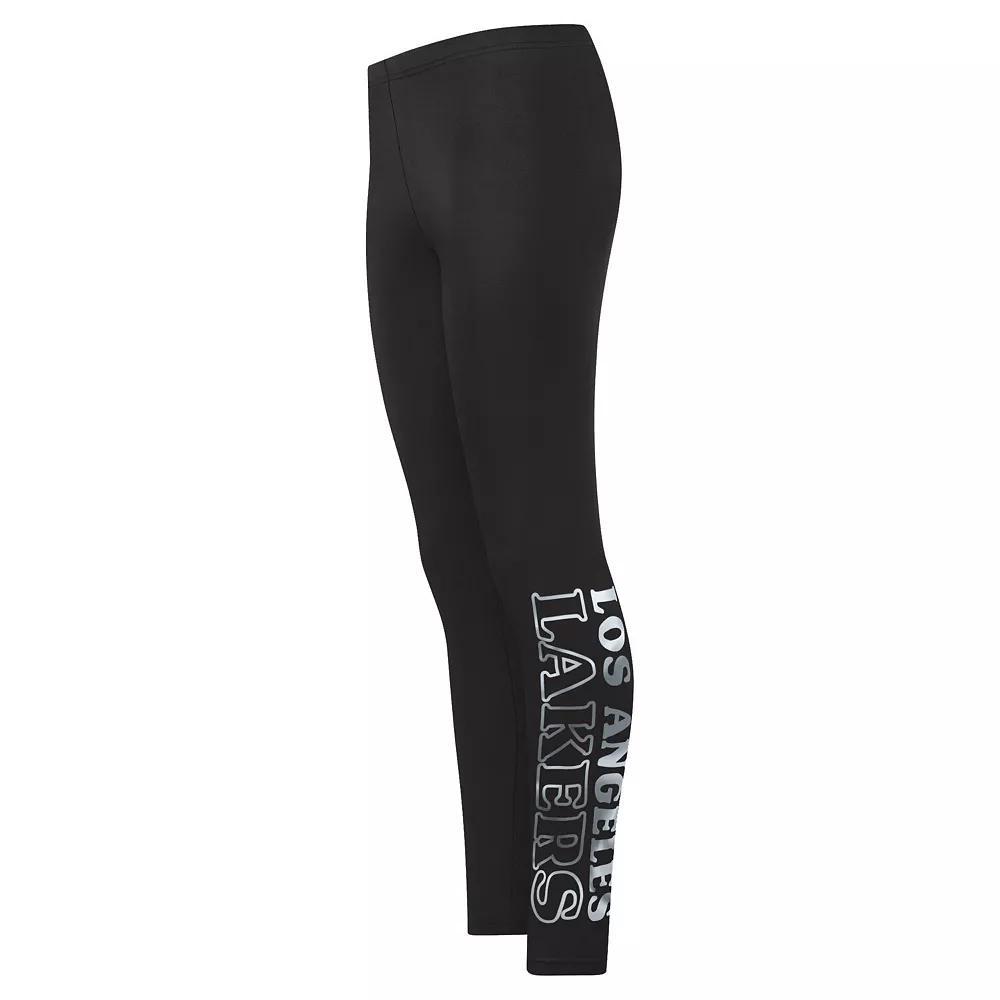 Women's G-III Sports by Carl Banks Black Los Angeles Lakers Stadium Leggings, Size: Small Product Image
