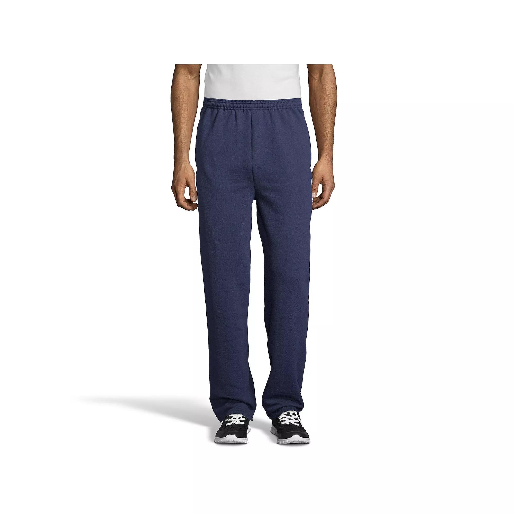 Men's Hanes® EcoSmart Fleece Sweatpants, Size: XL, Light Silver Product Image