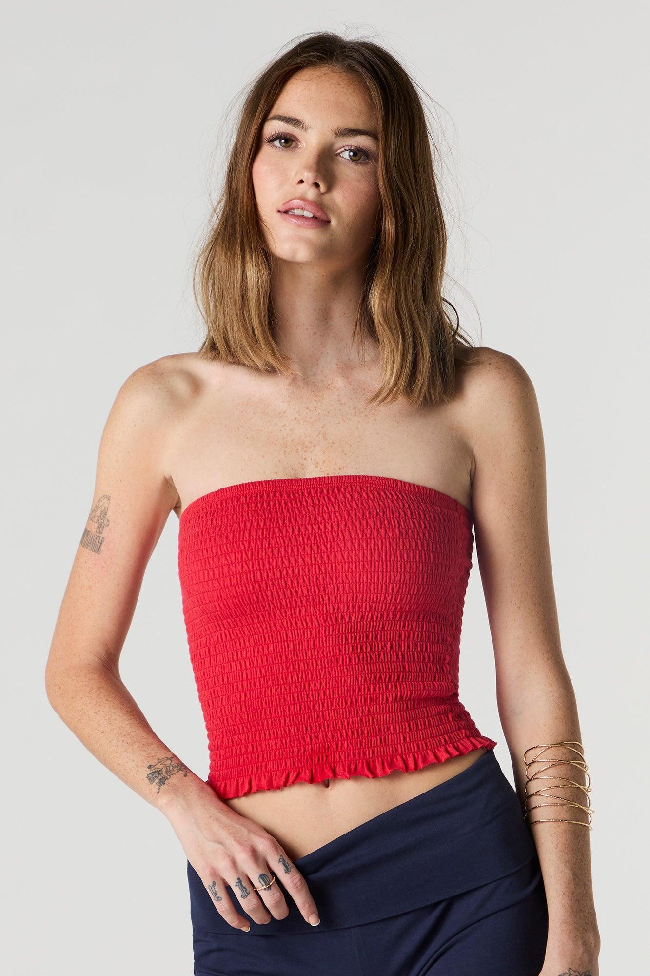 Smocked Tube Top Female Product Image