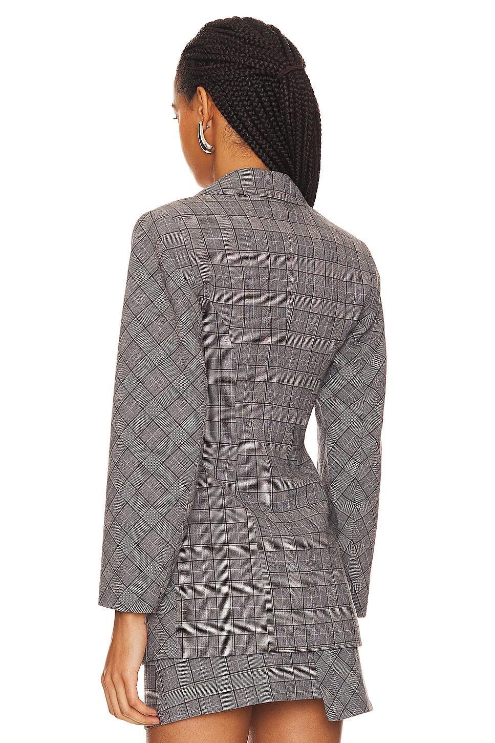 Check Mix Fitted Blazer Ganni Product Image