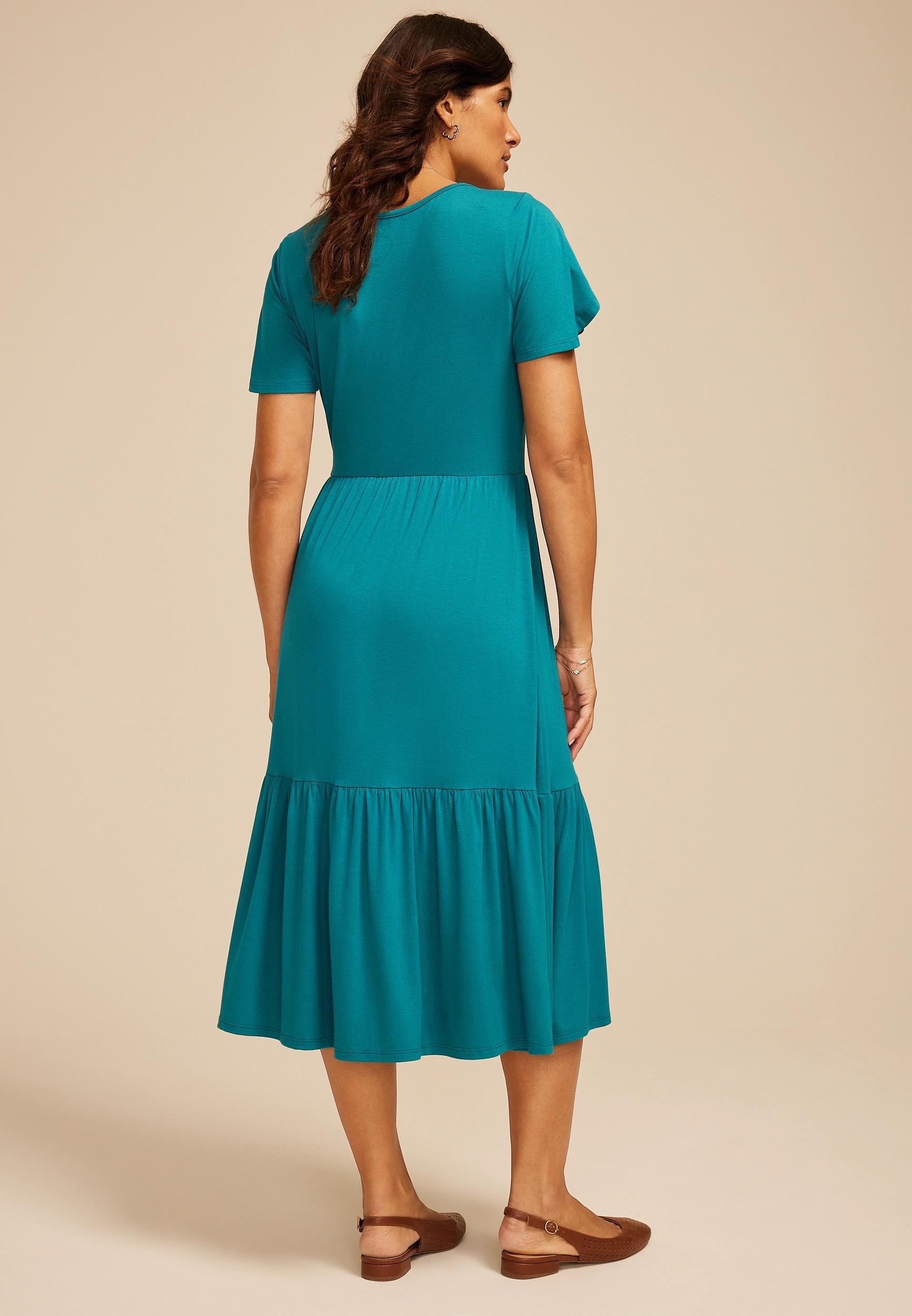 24/7 Tulip Sleeve Midi Dress Product Image
