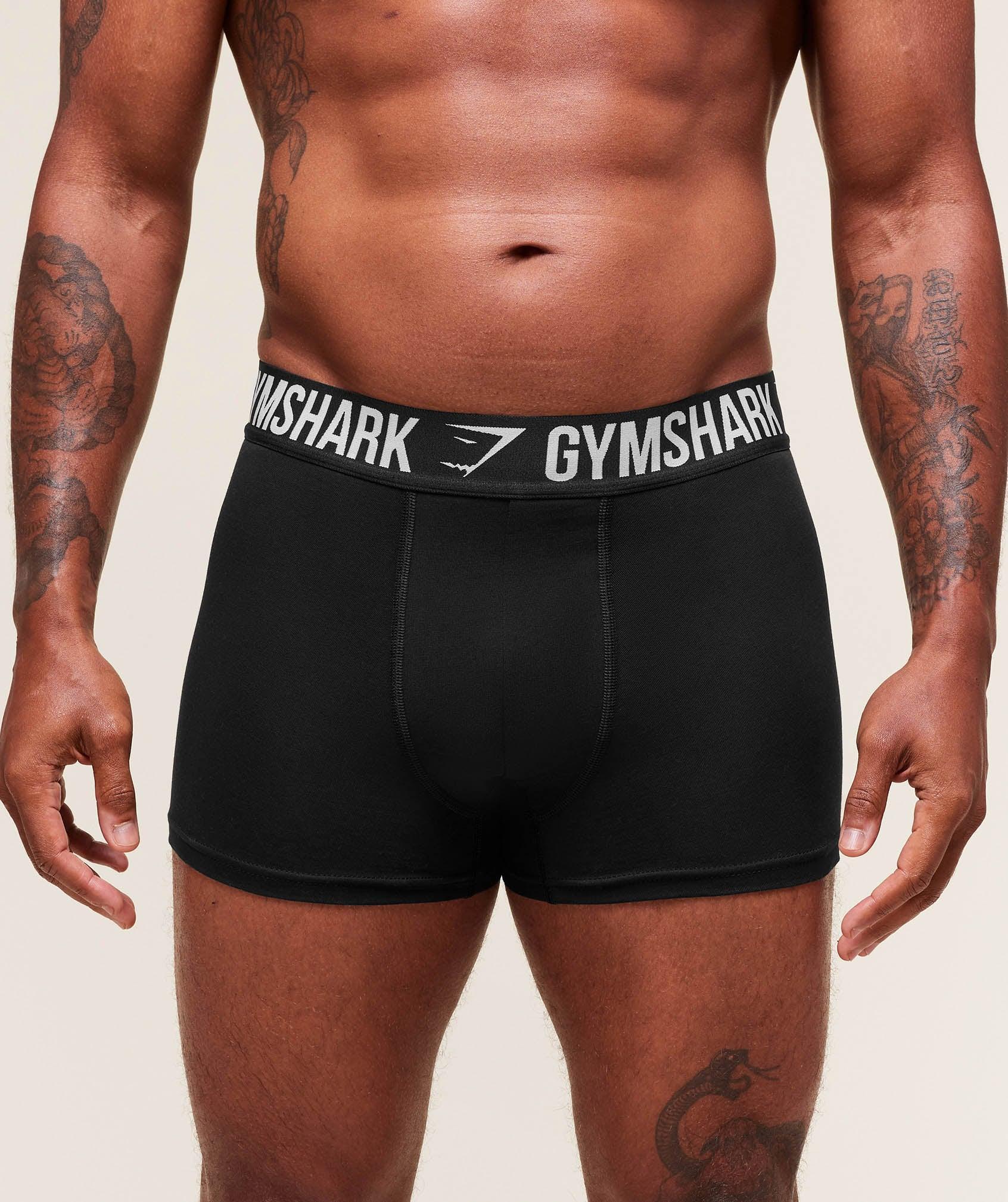 Gymshark Boxer Brief 7PK - Black Male Product Image